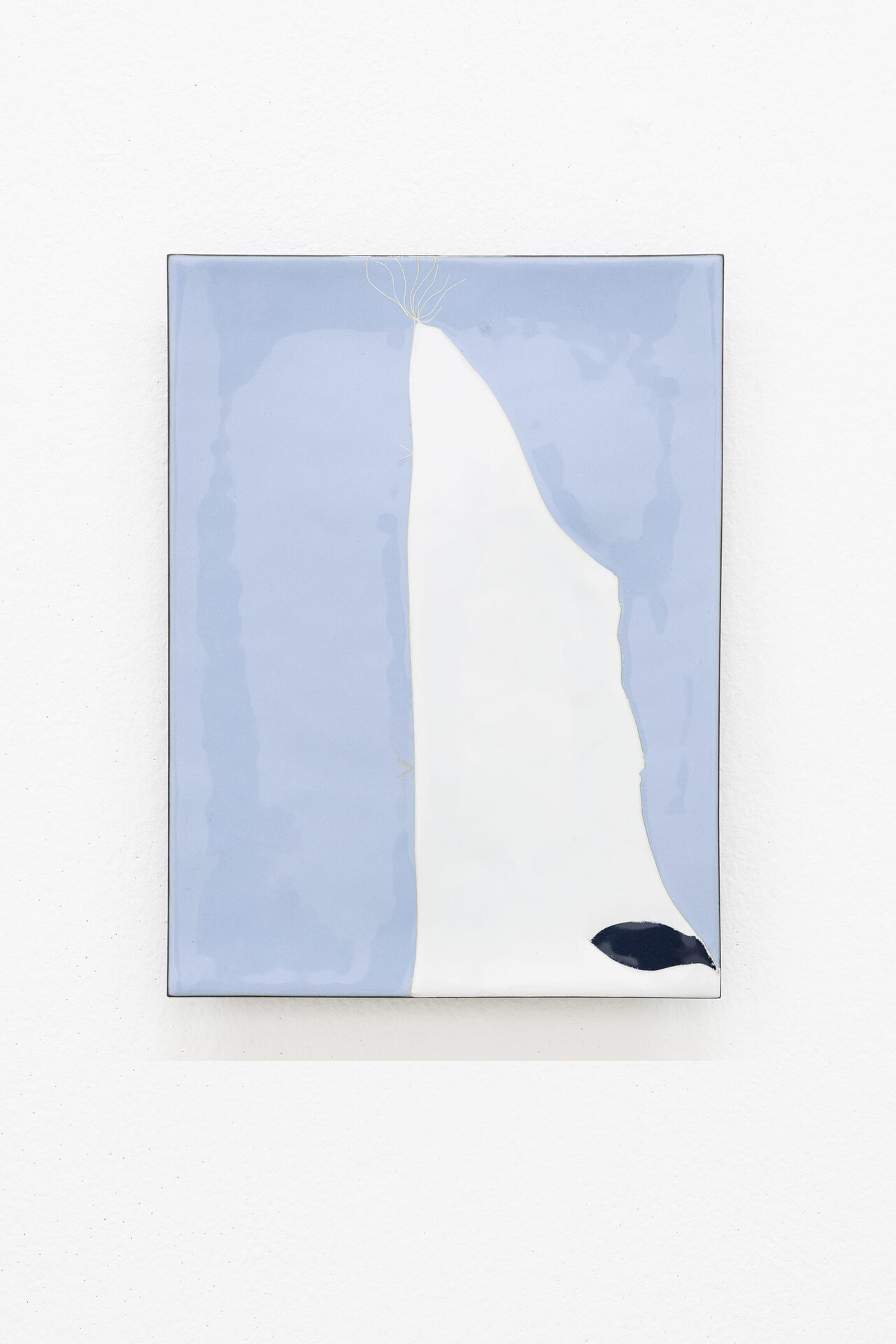 Marie-Michelle Deschamps, Overexposed, 2022 vitreous enamel, fine silver on copper 30,5 cm x 22,9 cm