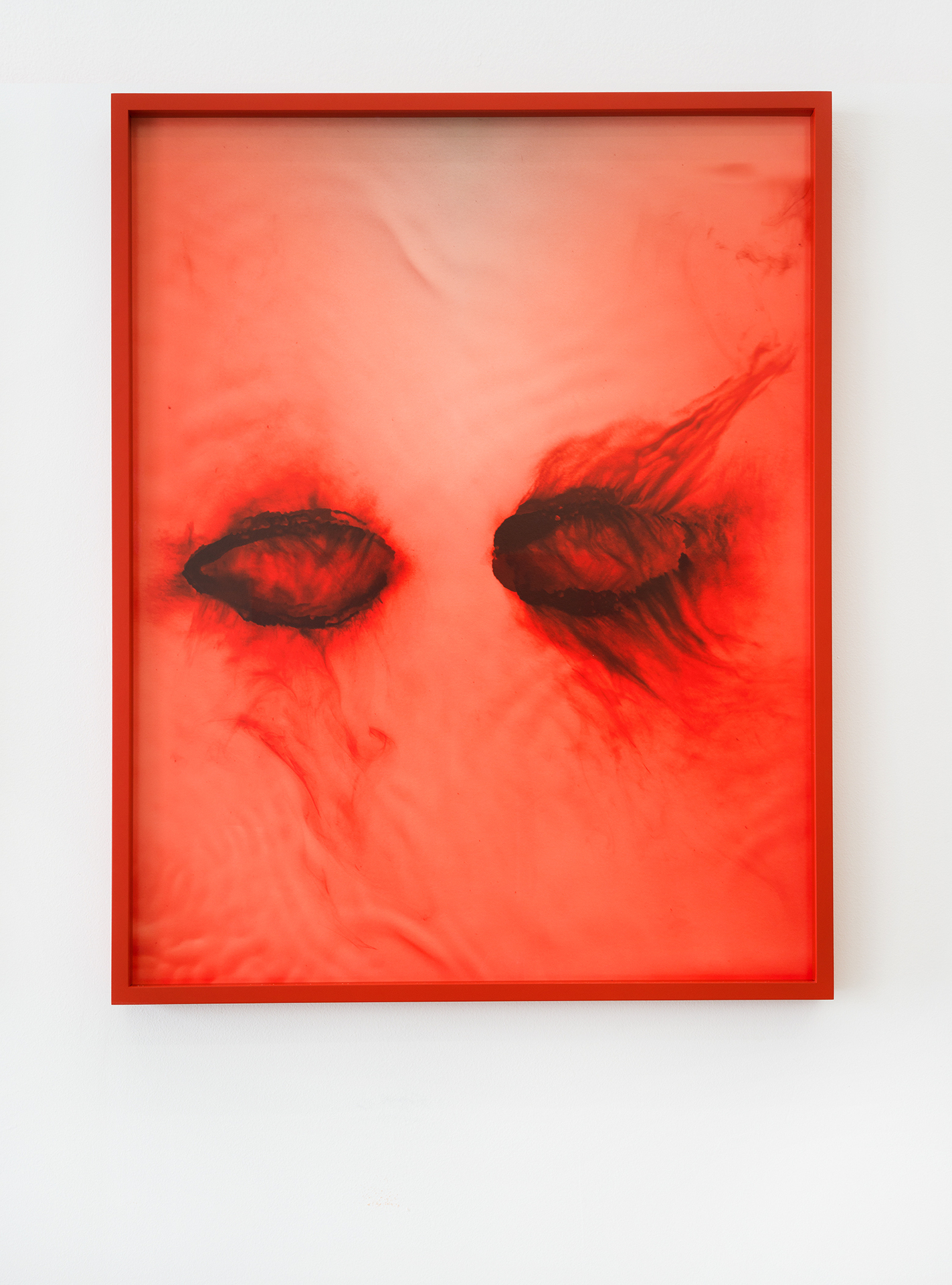 Hertta Kiiski, Watery eyes 2022 NOON Projects Photo print on Hahnemühle Fine Art Baryta Satin 300gsm, mounted on aluminium. In Artist’s Frame, Beech Vermilion Frame with Museum Glass 31 1⁄2 × 24 1⁄4 In (80.2 × 64.2 cm)