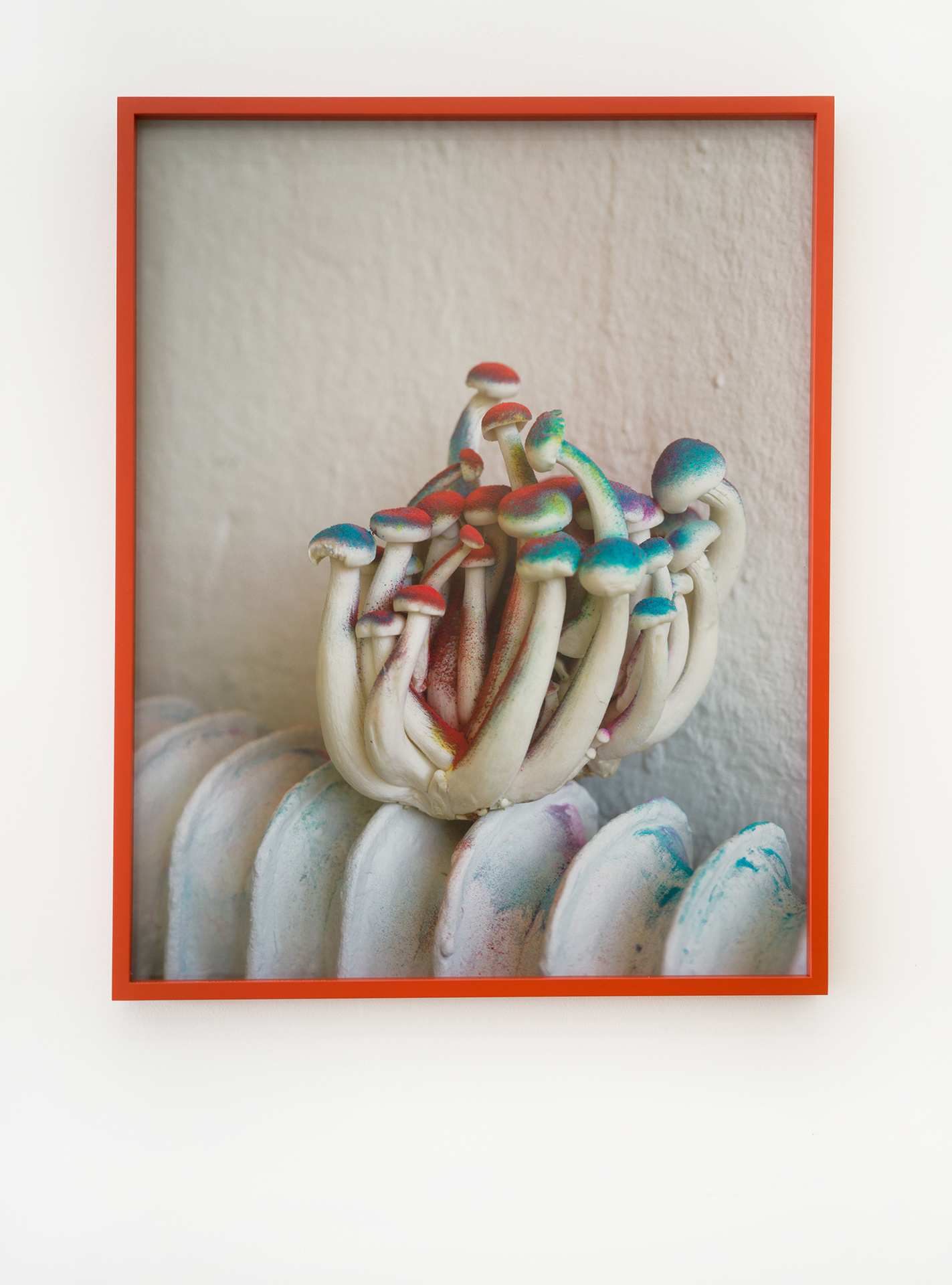 Hertta Kiiski, Family, 2022 NOON Projects Photo print on Hahnemühle Fine Art Baryta Satin 300gsm, mounted on aluminium. In Artist’s Frame, Beech Vermilion Frame with Museum Glass 31 1⁄2 × 24 1⁄4 In (80.2 × 64.2 cm)