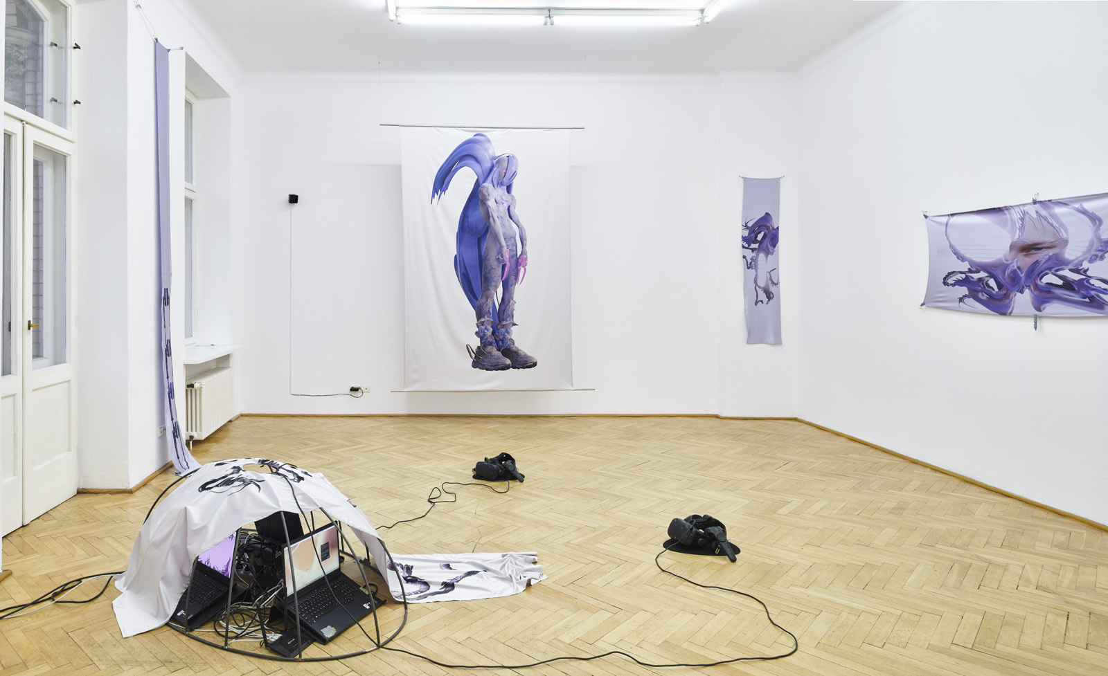 Installation shot from "please be tender with my data" by Eternal Engine