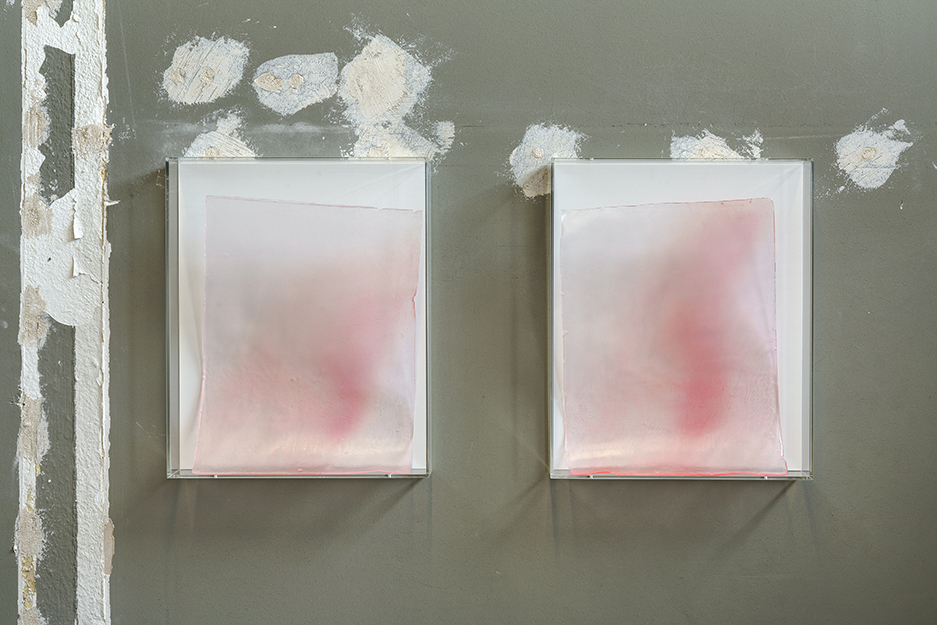 DISBALANCE, 2021 / Philipp Pflug Contemporary, glycerine soap, transfer print, plexiglas 38 x 31 x 6 cm
