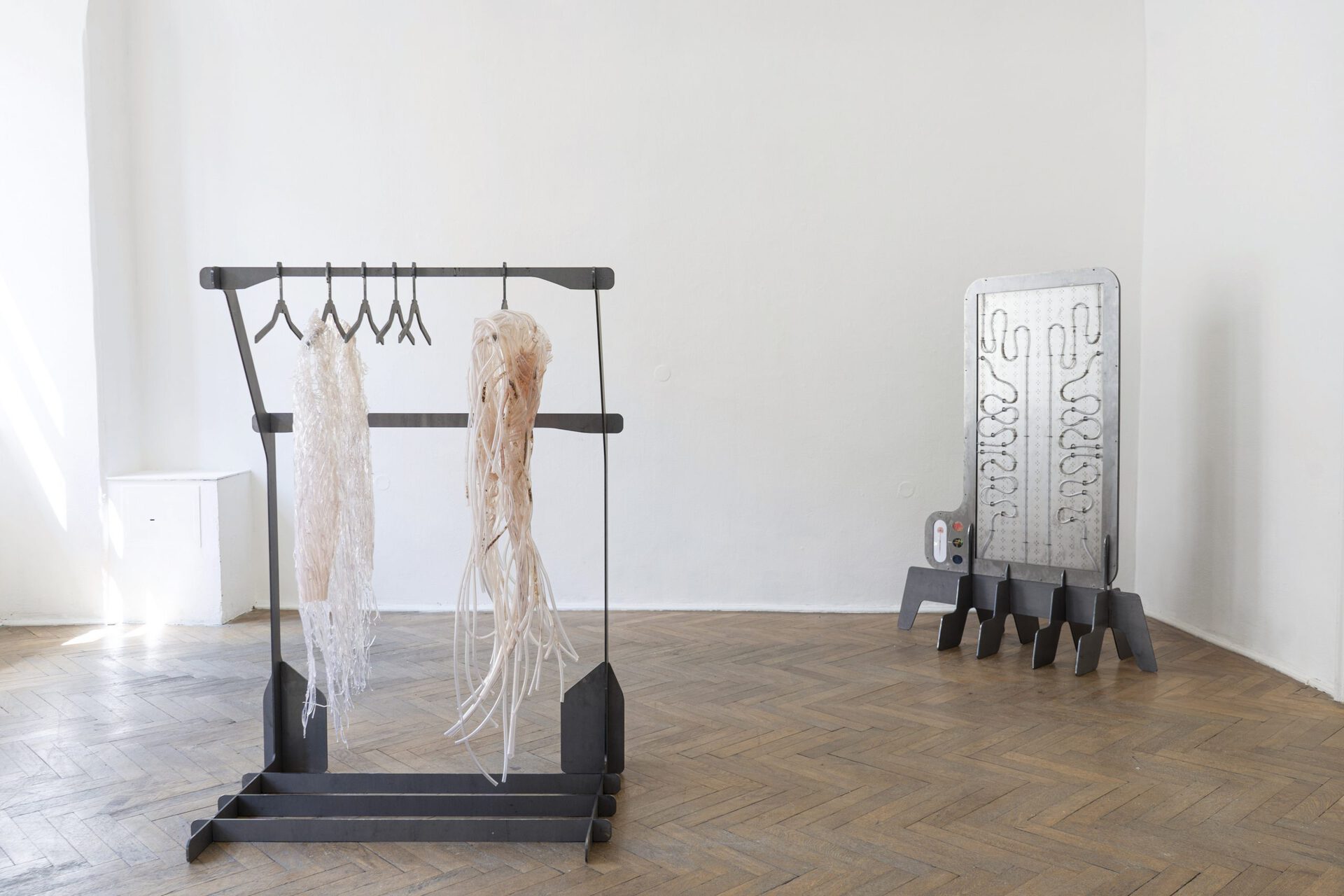 Šimon Chovan, Transit Cell Song, 2022, Installation view, Šopa, Košice