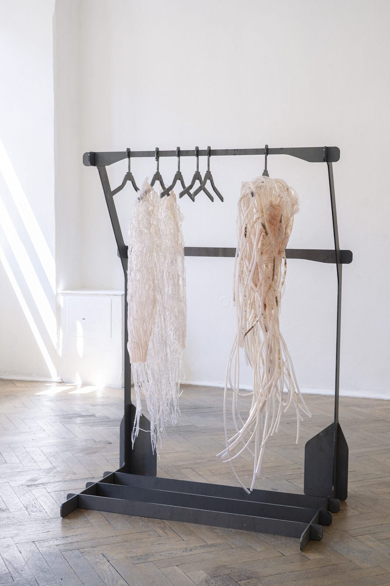 Šimon Chovan, Transit Cell Song, 2022, Installation view, Šopa, Košice