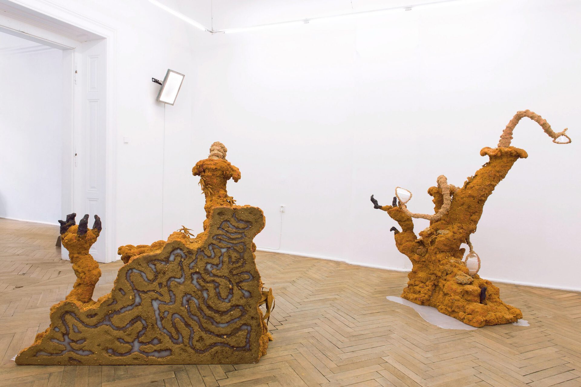 Šimon Chovan, Transit Cell Song, 2022, Installation view, Šopa, Košice