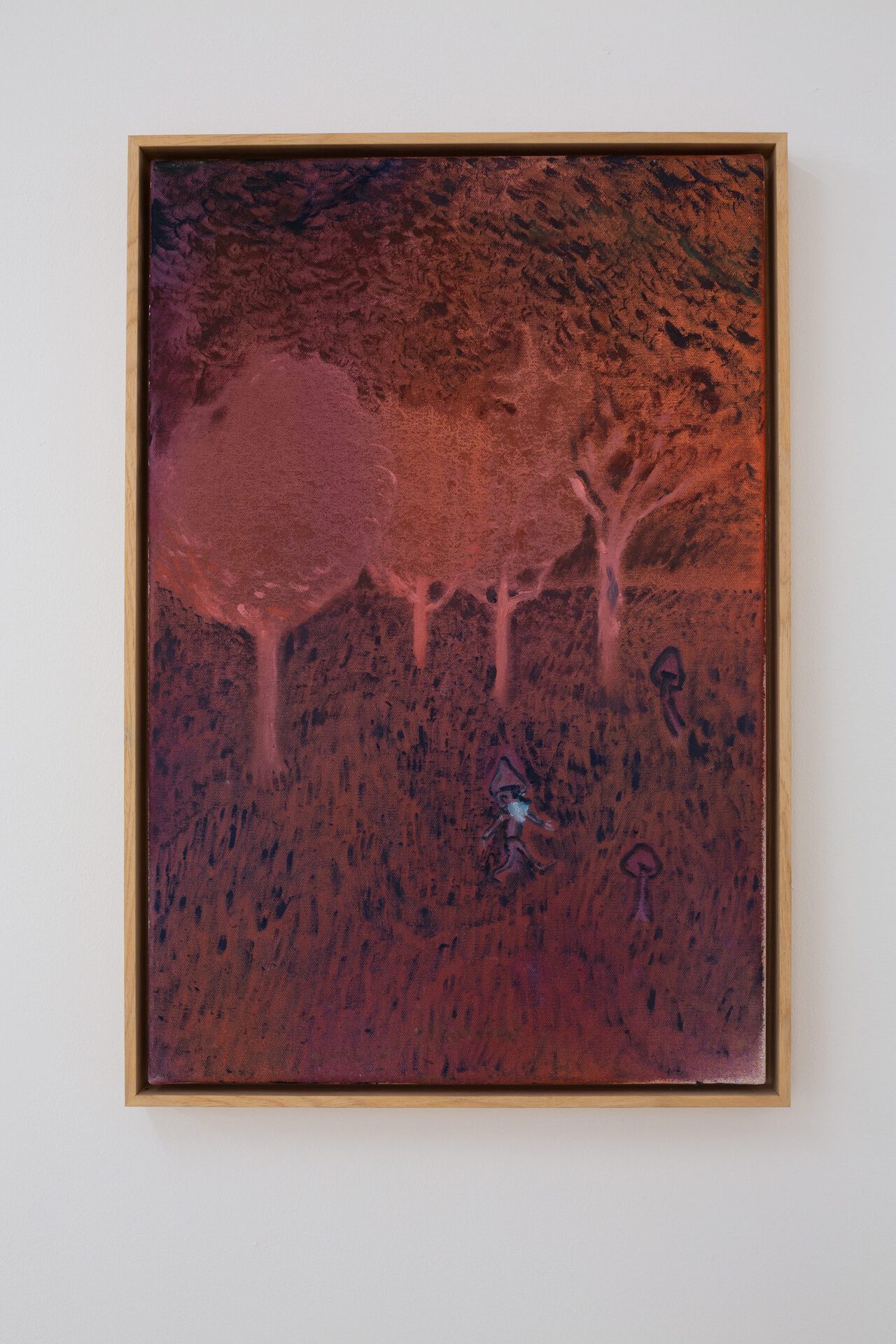 Kaspars Groševs, Harvesting Time, 2022. Acrylic and oil on canvas, 40 x 60 cm
