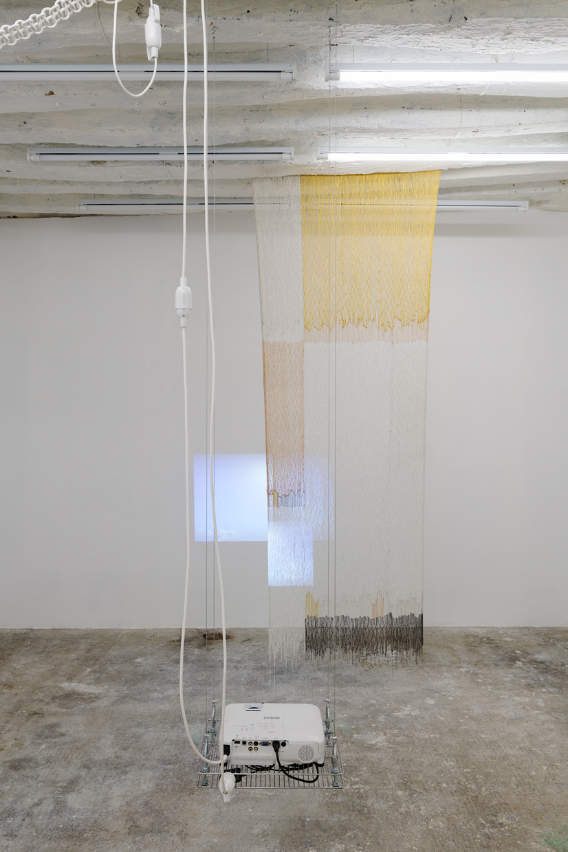 "Tied", Elisa Florimond, Mara Fortunatović and Maria Szakats, Cur. Gabriela Anco, exhibition view. Courtesy Rinomina and the Artists. Photo: Aurélien Mole 
