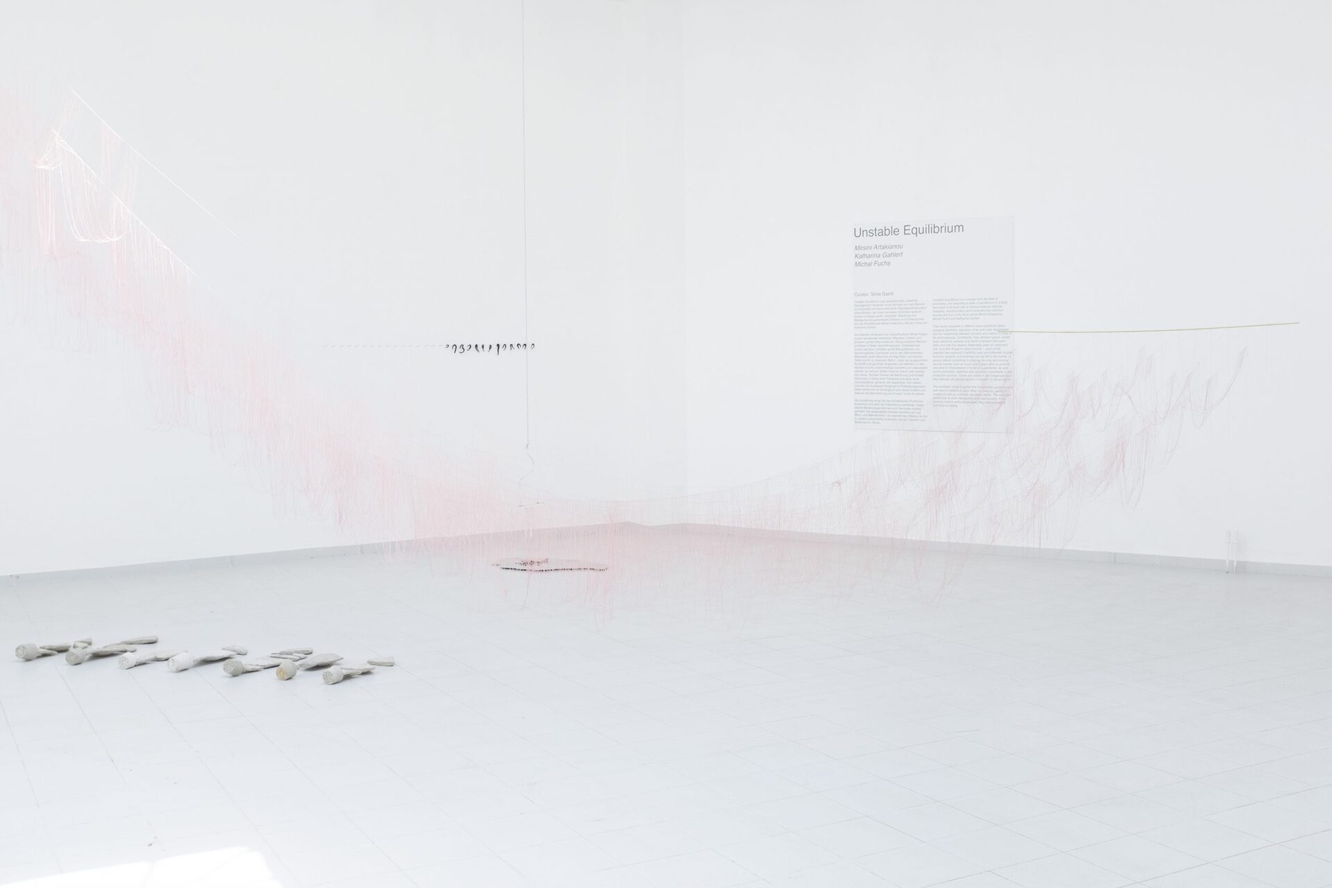 Exhibition View- UNSTABLE EQUILIBRIUM, Mirsini Artakianou, Michal Fuchs, Katharina Gahlert