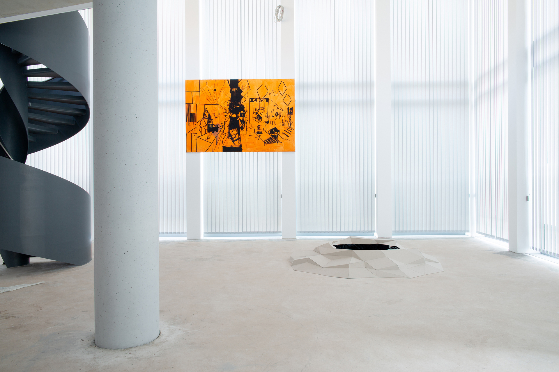 Avner Ben Gal, Eclipses (Dussmann), 2013 acrylic on canvas Photo: Jens Franke  Courtesy: the artist