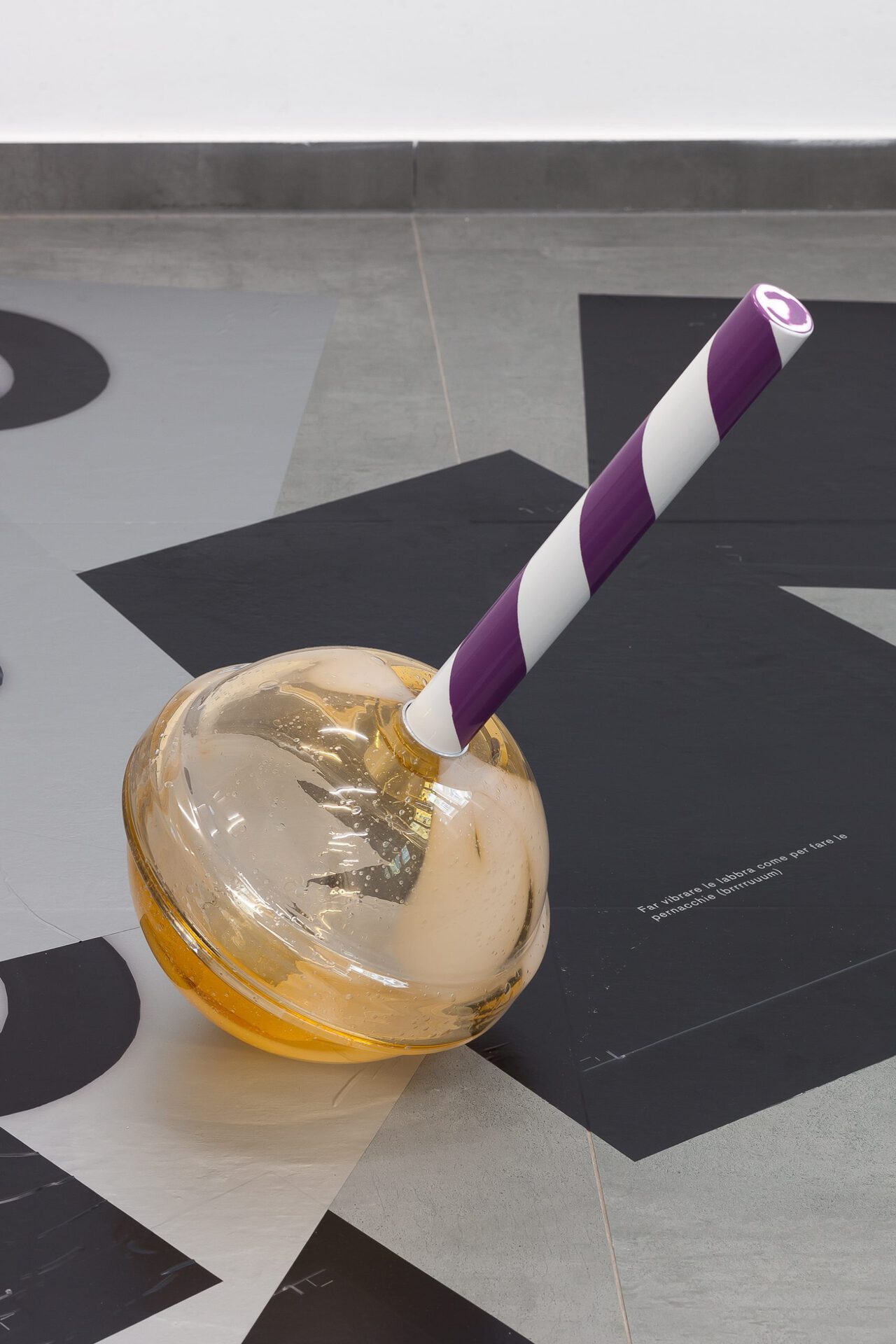 Thomas Liu Le Lann, Training Part 2: SOCATA?!, 2021, Cane blown glass, wood, lacquer, metal, Unique, 53 x 36 x 28 cm