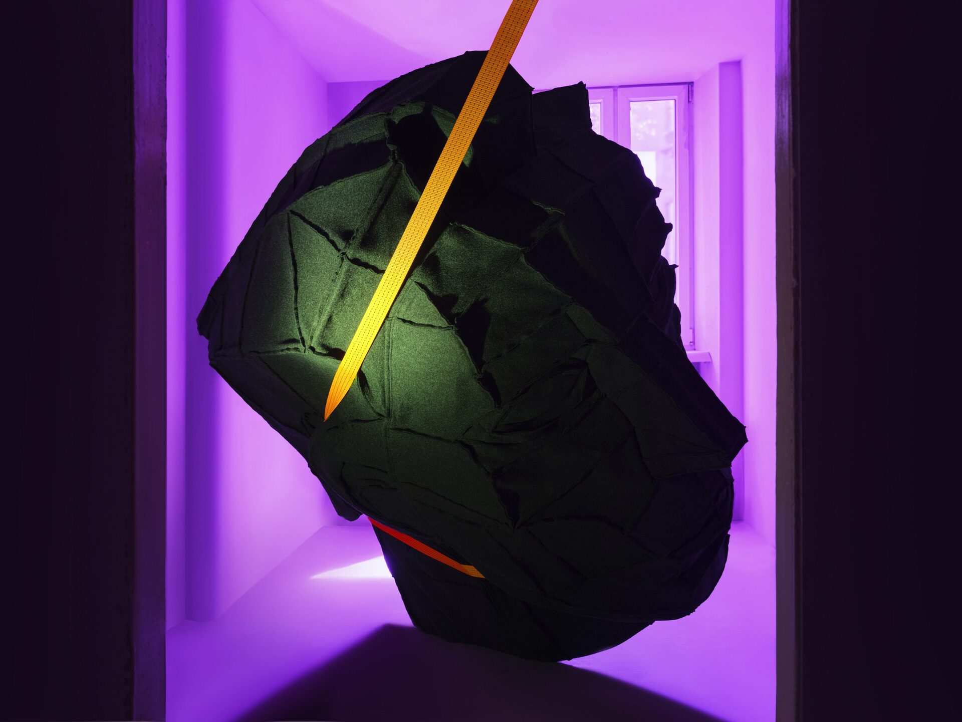 Ala Savashevich, The Unknown, steel and felt sculpture, 2021