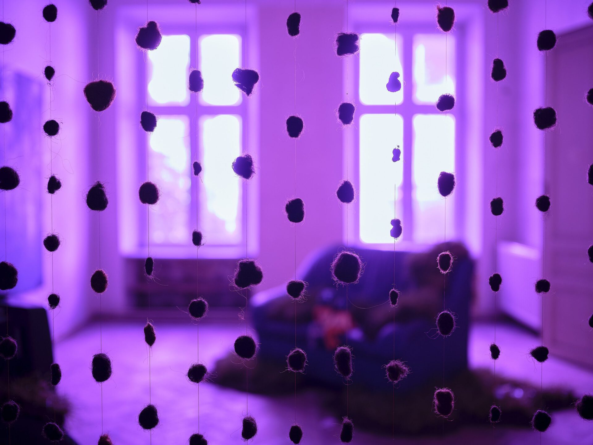 Maja ∀. Ngom, The Sweet Taste of Otherness (The Curtain), installation, 2020