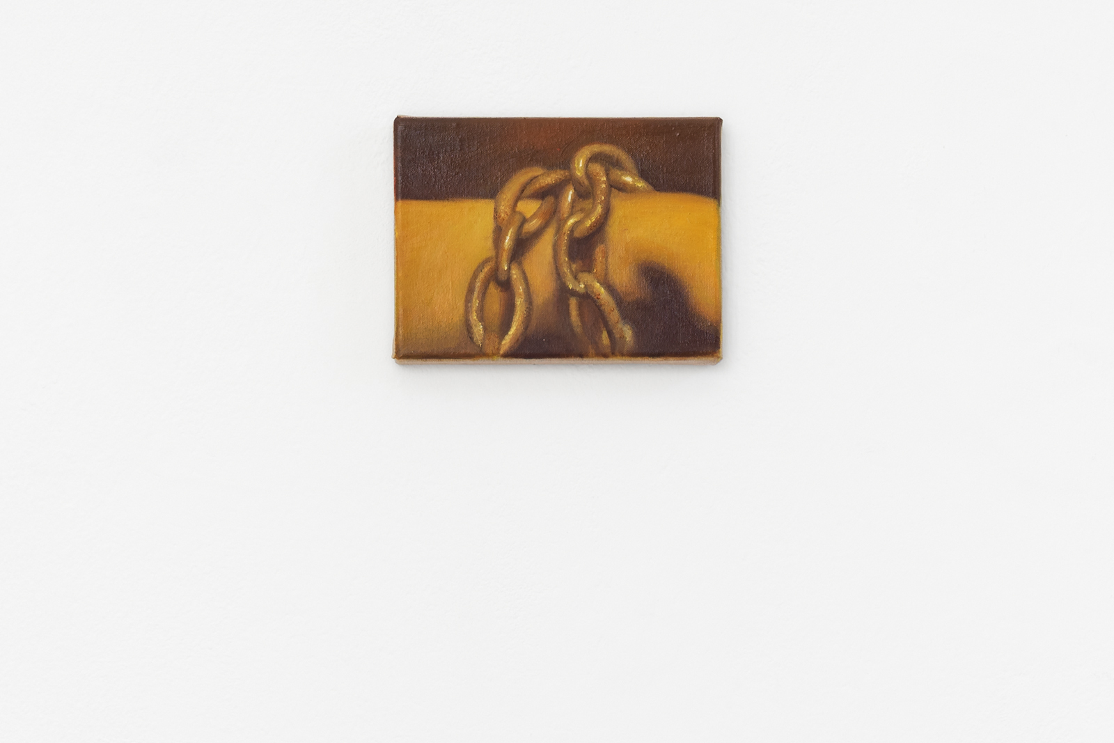 Tao Siqi, Locked Up, 2022 Oil on canvas, 15 x 20 cm