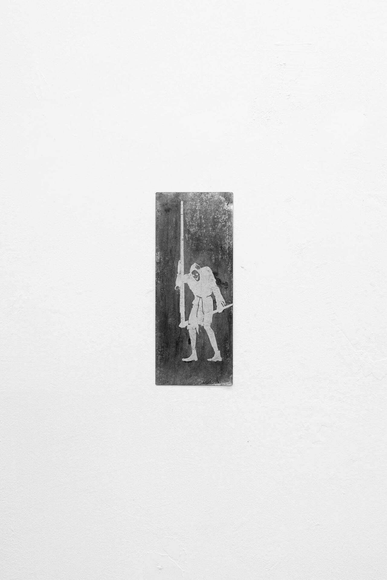 Maksim Soiko, Untitled, 2022, etching on steel, 10 x 21 cm