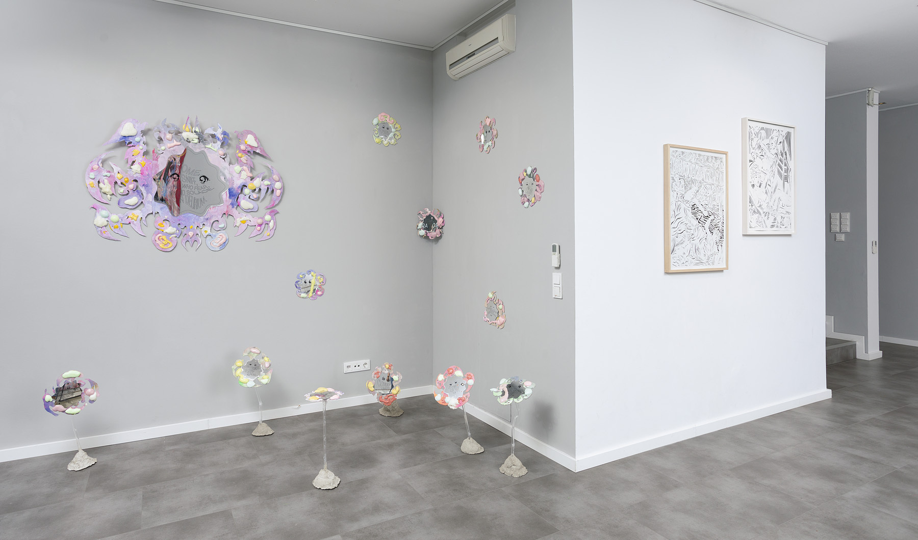 Exhibition view: Katya Quel Elizarova, Sonja Yakovleva