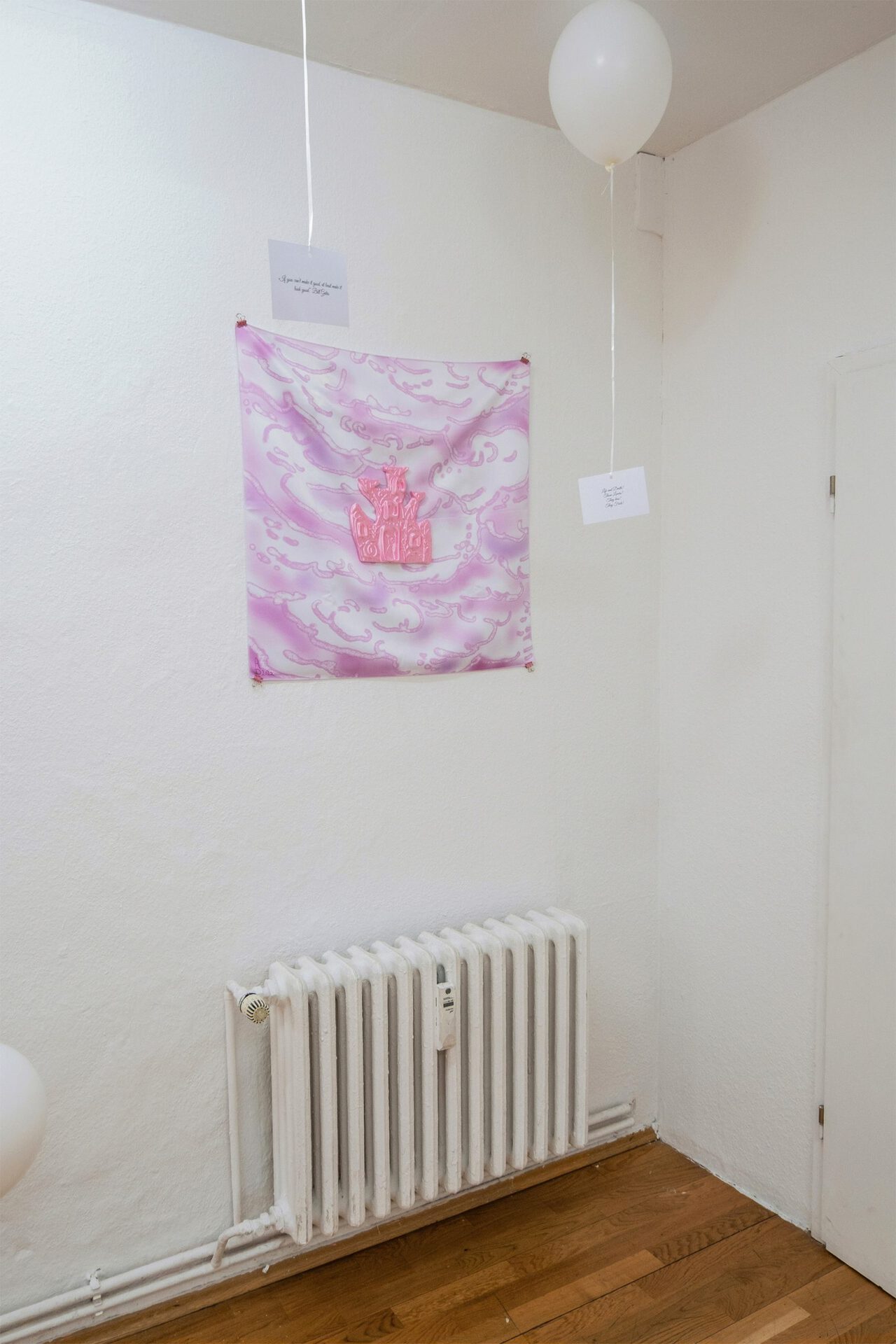 Aleksandr Delev; House; 2022; 3-D-Print, printed fabric; 75 x 75 cm;