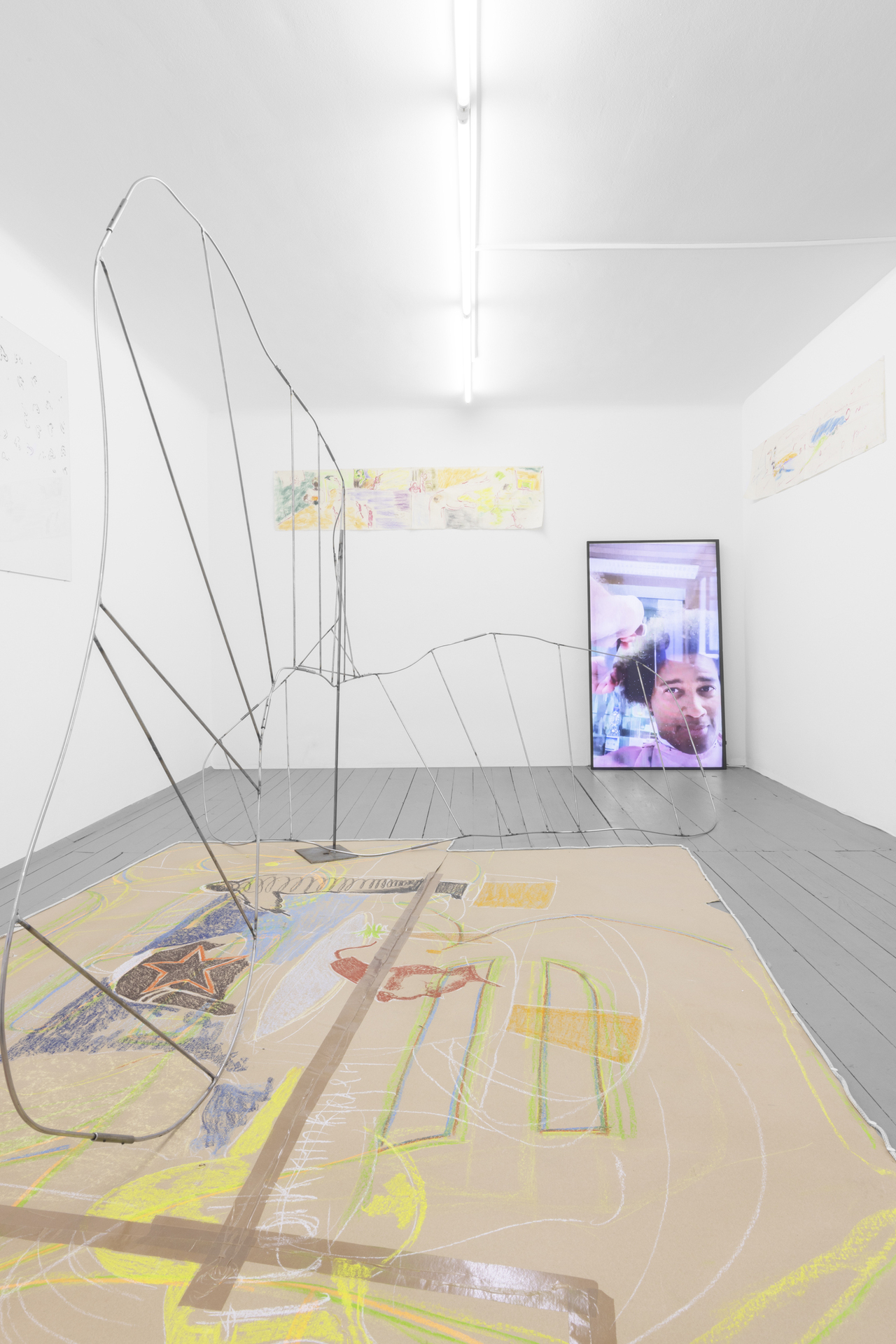 Abdul Sharif Oluwafemi Baruwa: Jugendzimmer, 2022. Installation view, EXILE