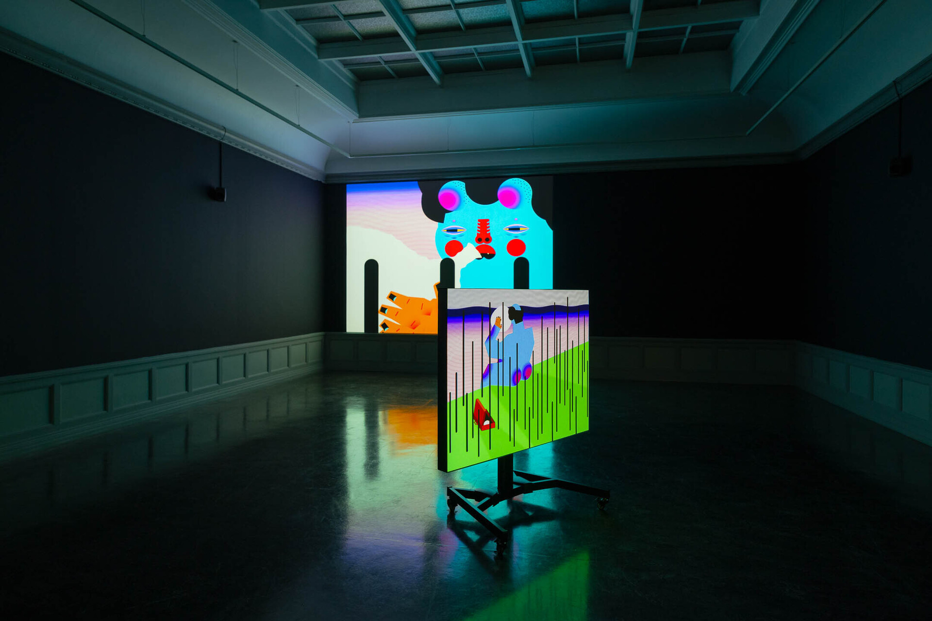 Wong Ping, The Other Side (2015), Two channel animation, 08:00 min
