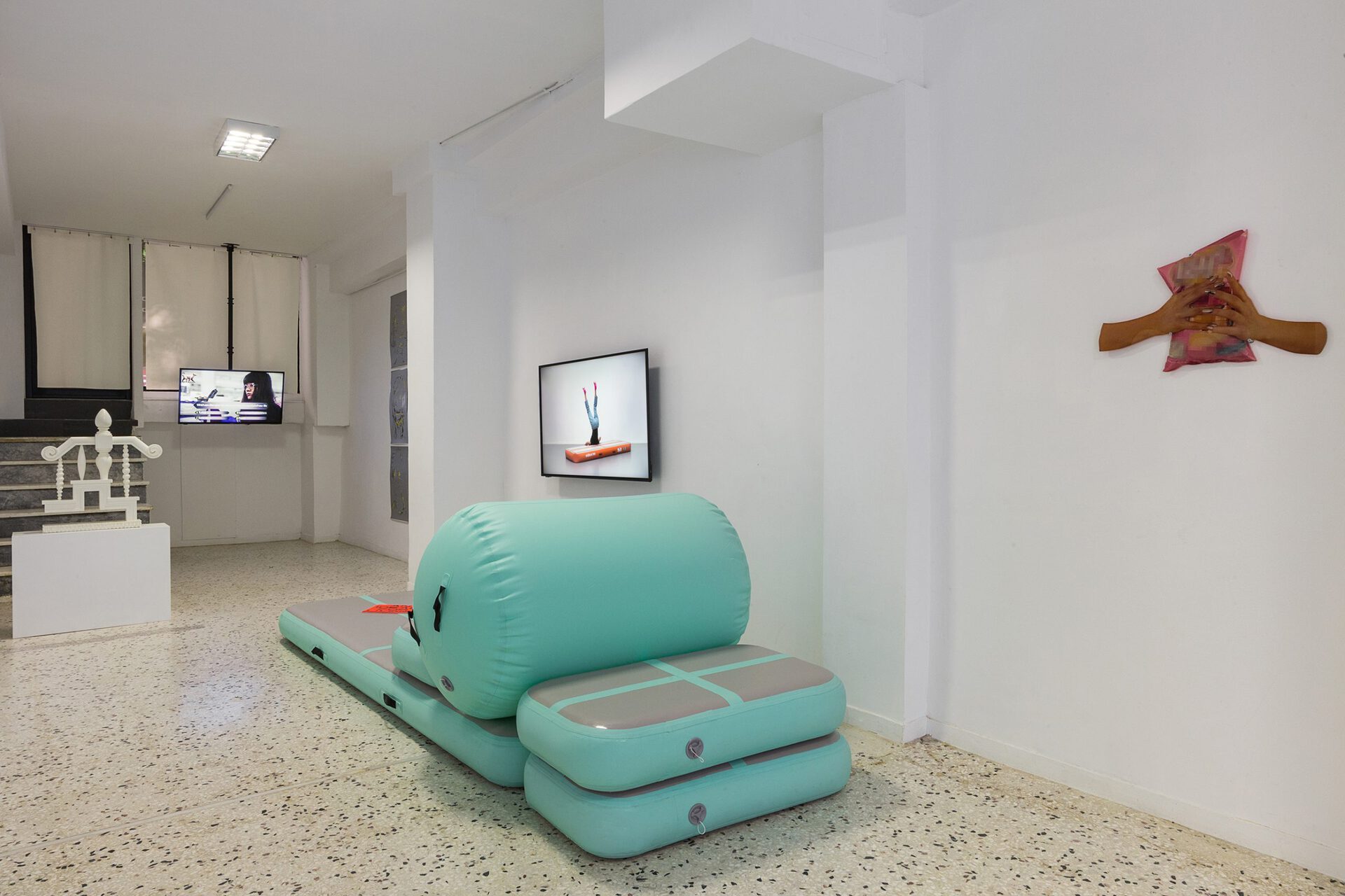 Works by Dionisis Kavallieratos, Evi Kalogiropoulou, Alexandra Bachzetsis, Georgia Sagri, Evi Kalogiropoulou