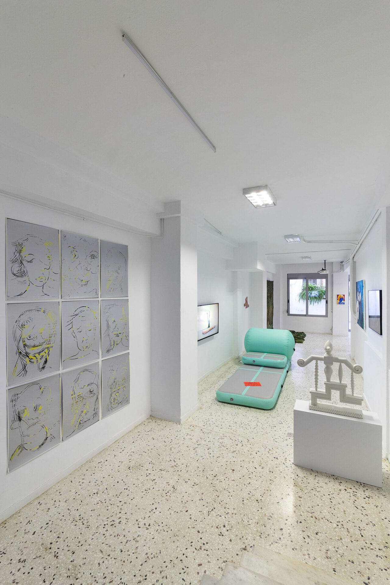 Works by Georgia Sagri, Alexandra Bachzetsis, Evi Kalogiropoulou, Alexandra Kehayoglou, Niki Kanagkini, Miltos Manetas, Dionisis Kavallieratos, Maria Papadimitriou