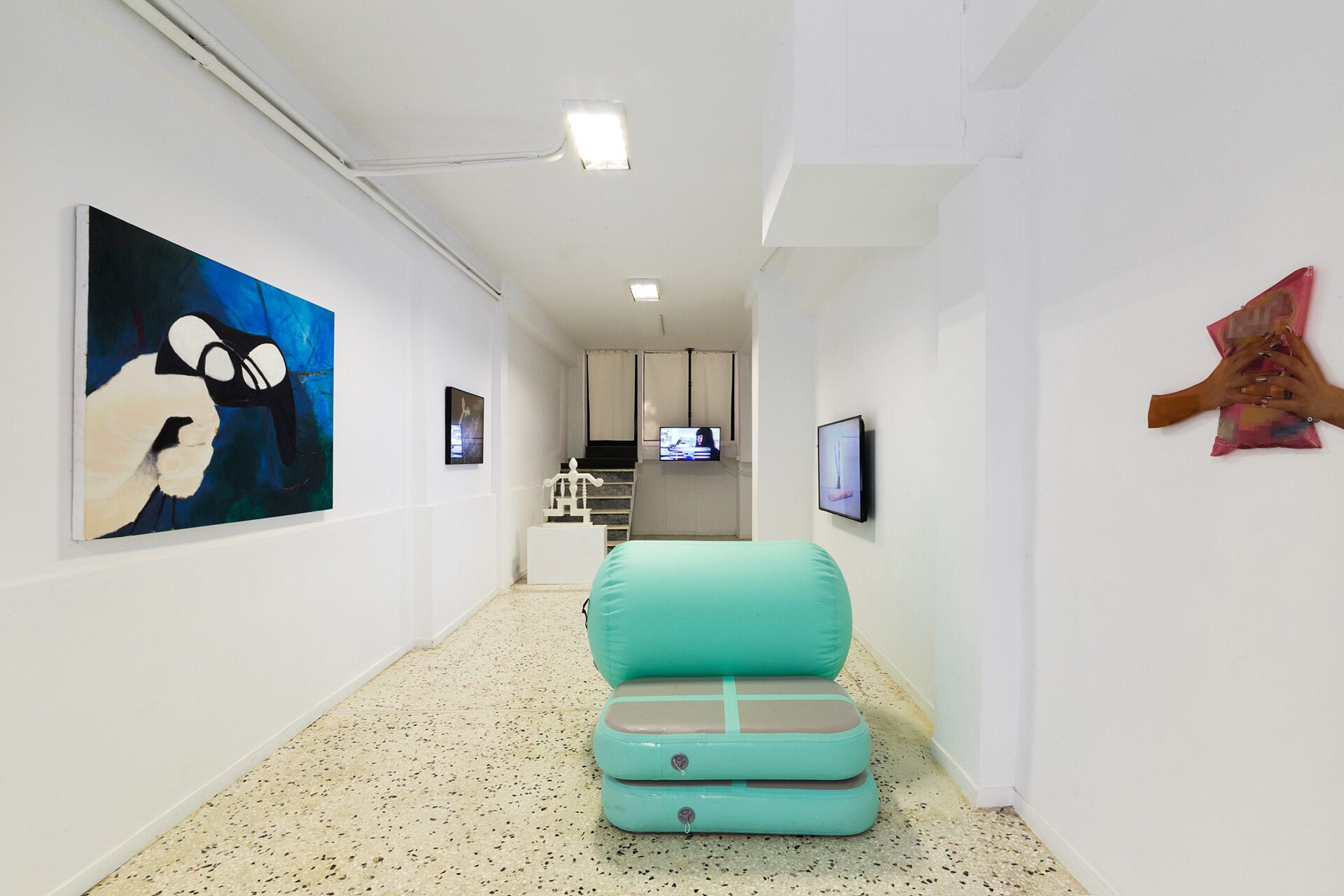 Works by Miltos Manetas, Maria Papadimitriou, Dionisis Kavallieratos, Alexandra Bachzetsis, Evi Kalogiropoulou