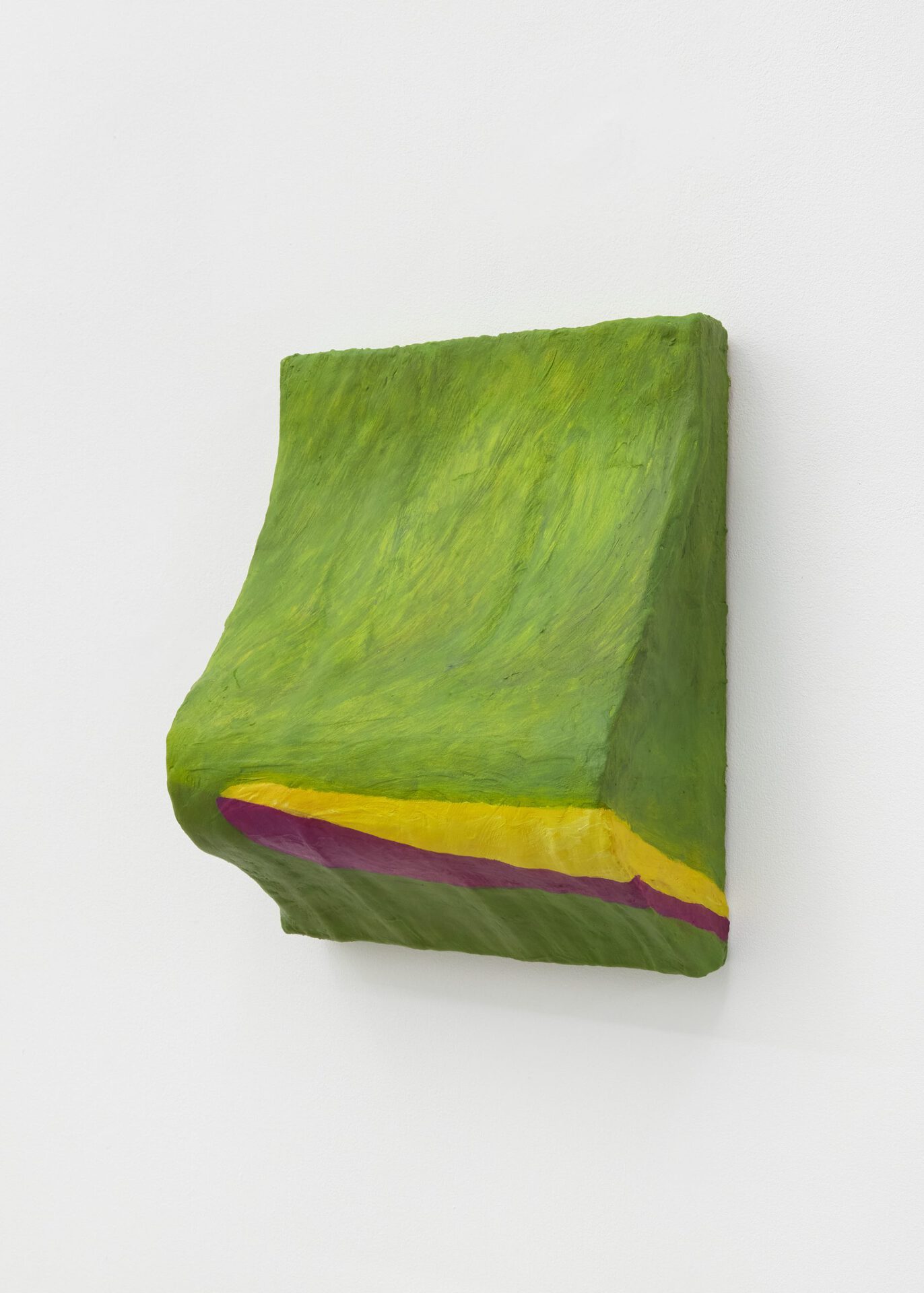 Rachel Walters, Oh it will be great, Really great, 2022. Plaster bandage, plumbers pipe, acrylic, oil and canvas on stretcher, 36 (H) x 29 (W) x 16 (W) cm
