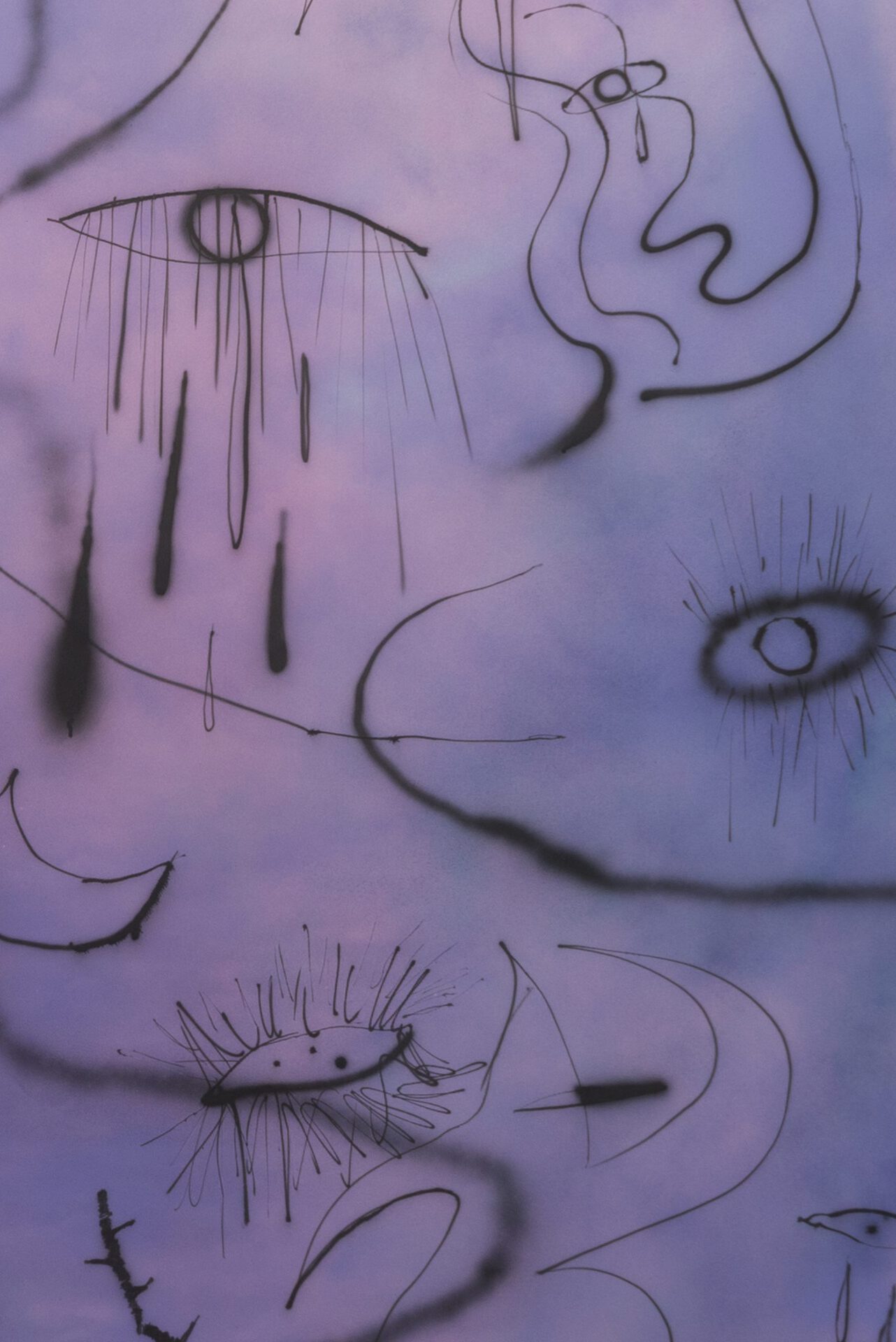 Eva Maceková – Dreamers (2021), acrylic on canvas, 200 x 250cm (detail)