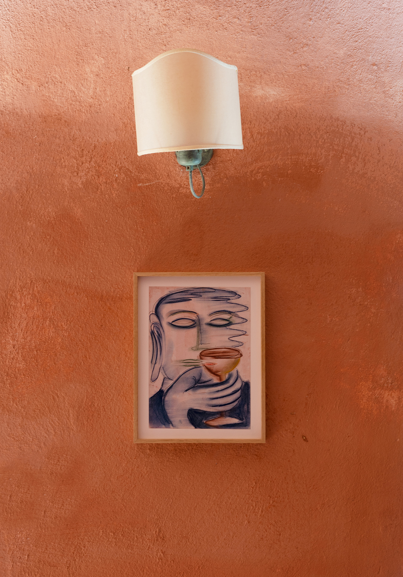 Anastasia Bay, "Only One", 2022 (Pastel on paper, framed, 35 x 27 cm).