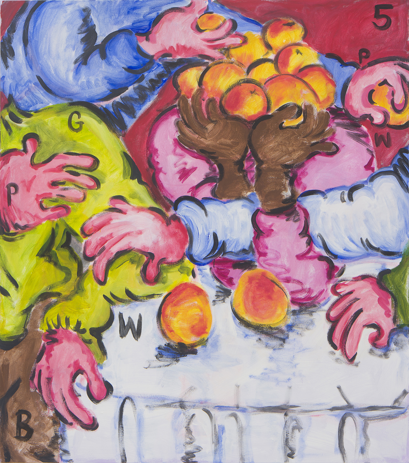 Olivia Sterling, "Being of Fine Quality", 2022 (Acrylic on canvas, 160 x 140 cm).