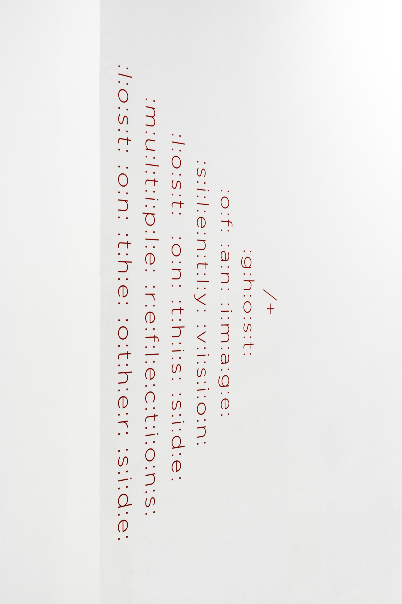 Luz Blanco, Wall poem, 2022, Foliocut, Variable dimensions