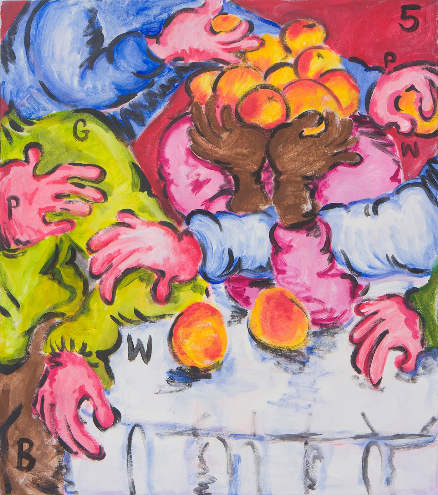 Olivia Sterling, "Being of Fine Quality", 2022 (Acrylic on canvas, 160 x 140 cm).