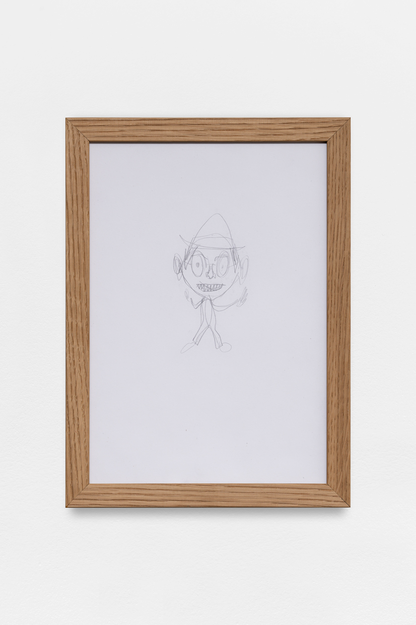 Arthur Marie, Trash Head, 2020, graphite on paper, 210 Ă 297 mm