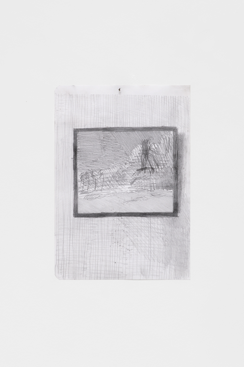 Arthur Marie, Senior's Lost Paradise, 2020, graphite on paper, 142 Ã— 206 mm