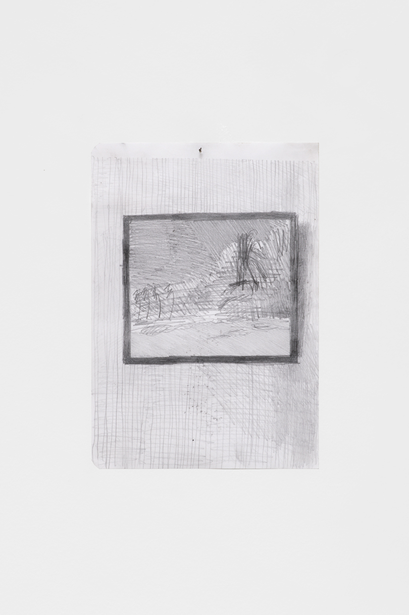 Arthur Marie, Senior's Lost Paradise, 2020, graphite on paper, 142 × 206 mm