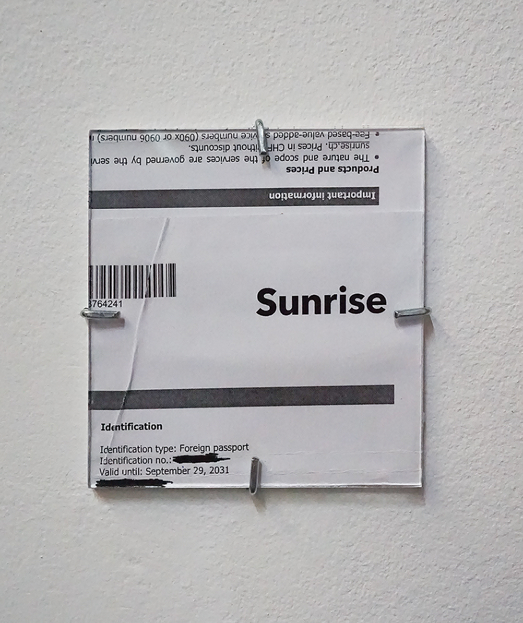 Wisrah Villefort, Set at BPA, Cologne. Sunrise, 2022.  (Pen on paper, 10.3 x 9.7 cm).