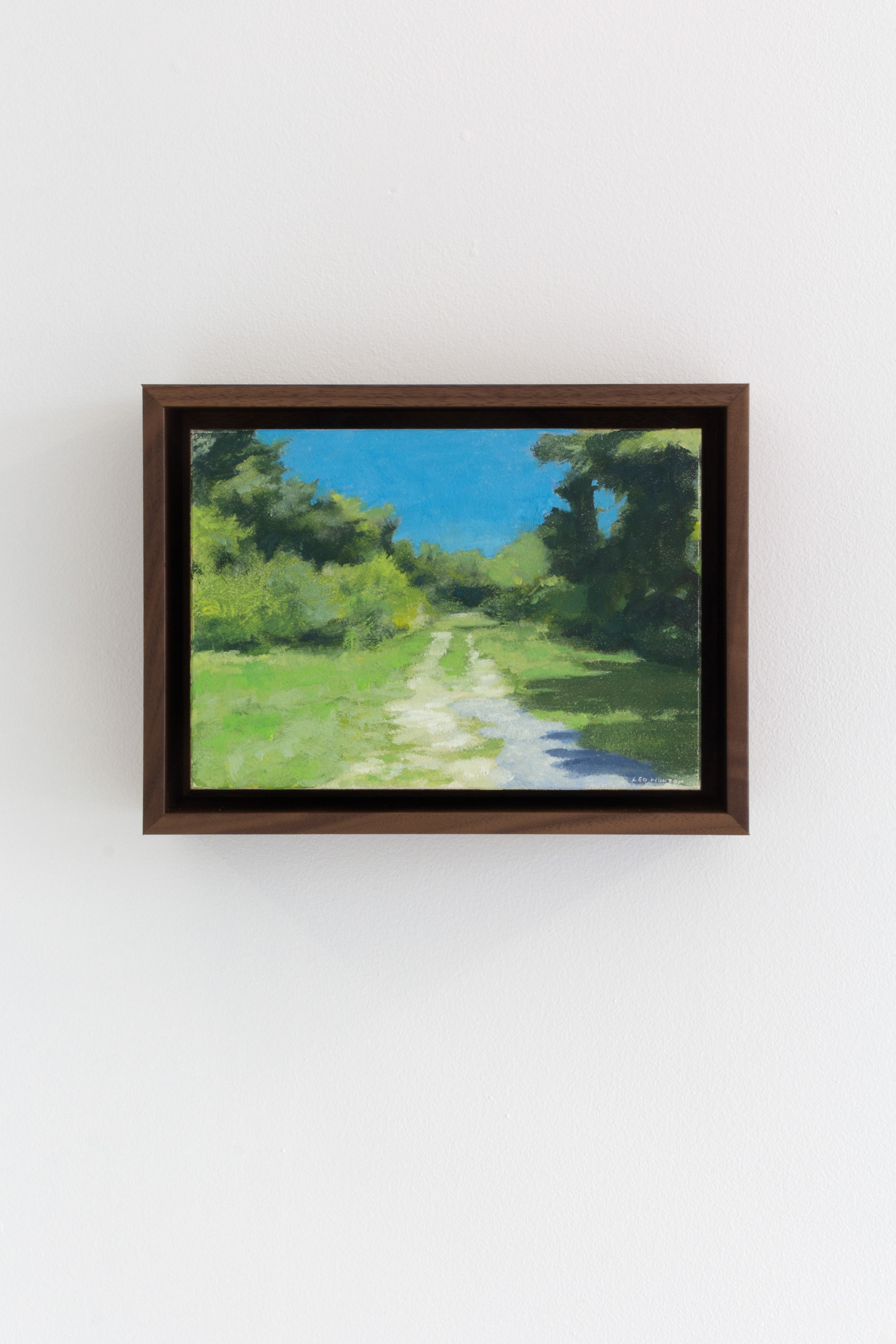 Leo Horton, Vacant Lot, 2022 Oil on canvas, wooden frame, 7 x 5 in (8.5 x 6.5 x 2.25 in framed)