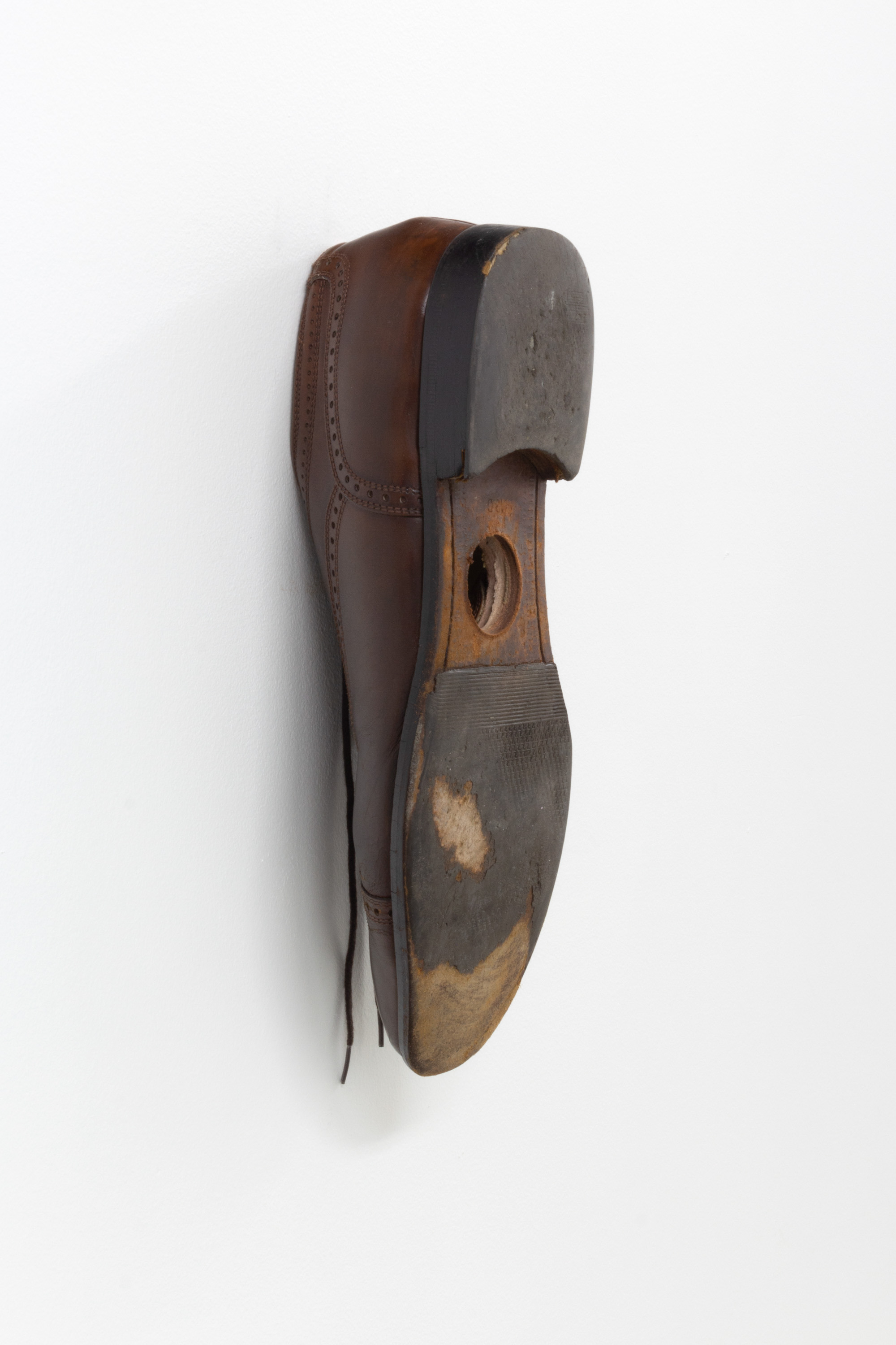 Bea Fremderman, Birdhouse, 2022, Men's dress shoe, 12.75 x 4.5 x 5 in