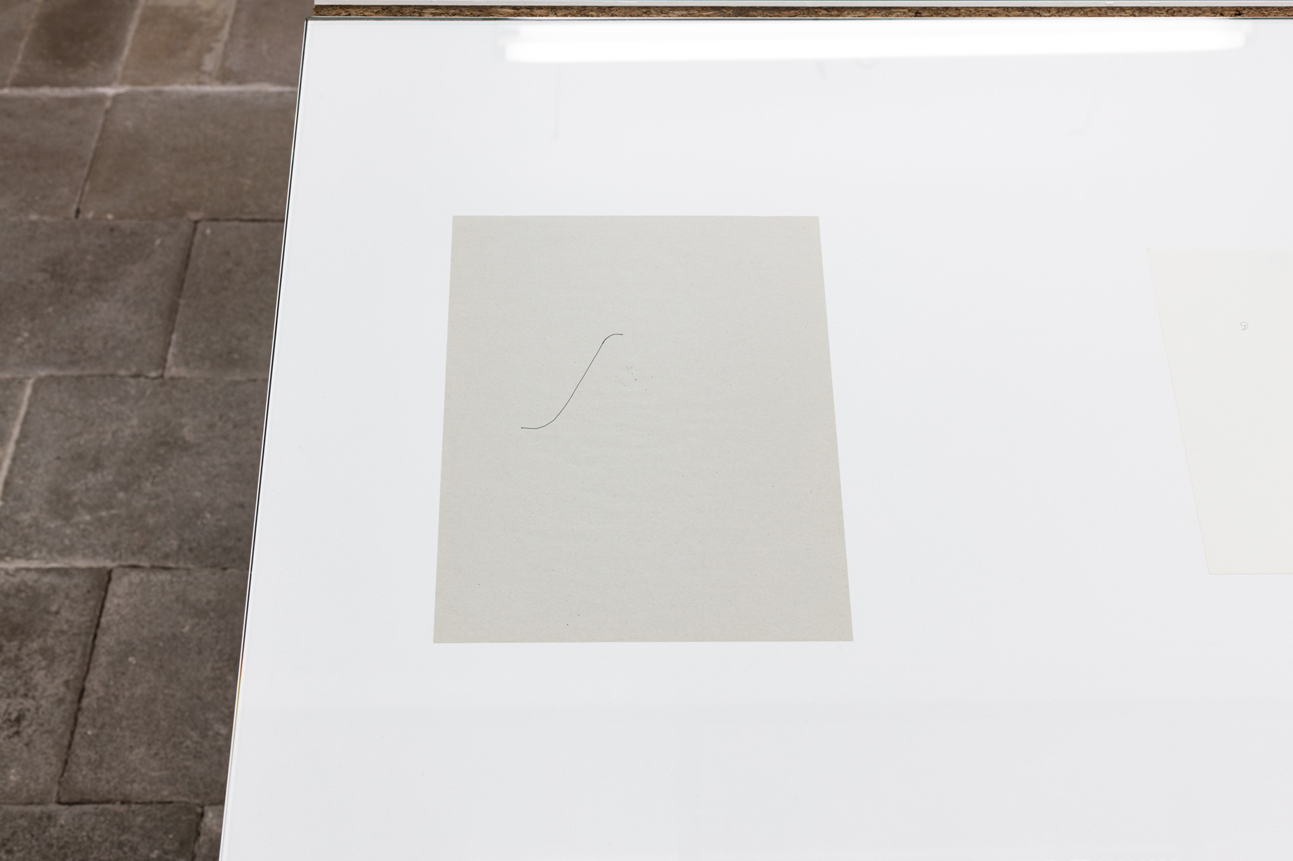 Maxime Le Bon, Line, 2022, ballpoint pen on paper, 15,5 x 21,5 cm