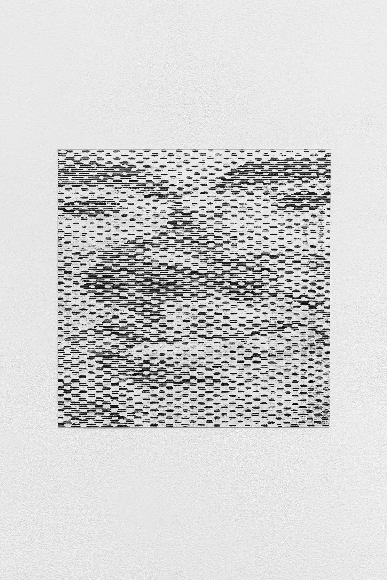 Maxime Le Bon, TchantchÃ¨s #4, 2022, oil and graphit on paper 21,5 x 21,5 cm