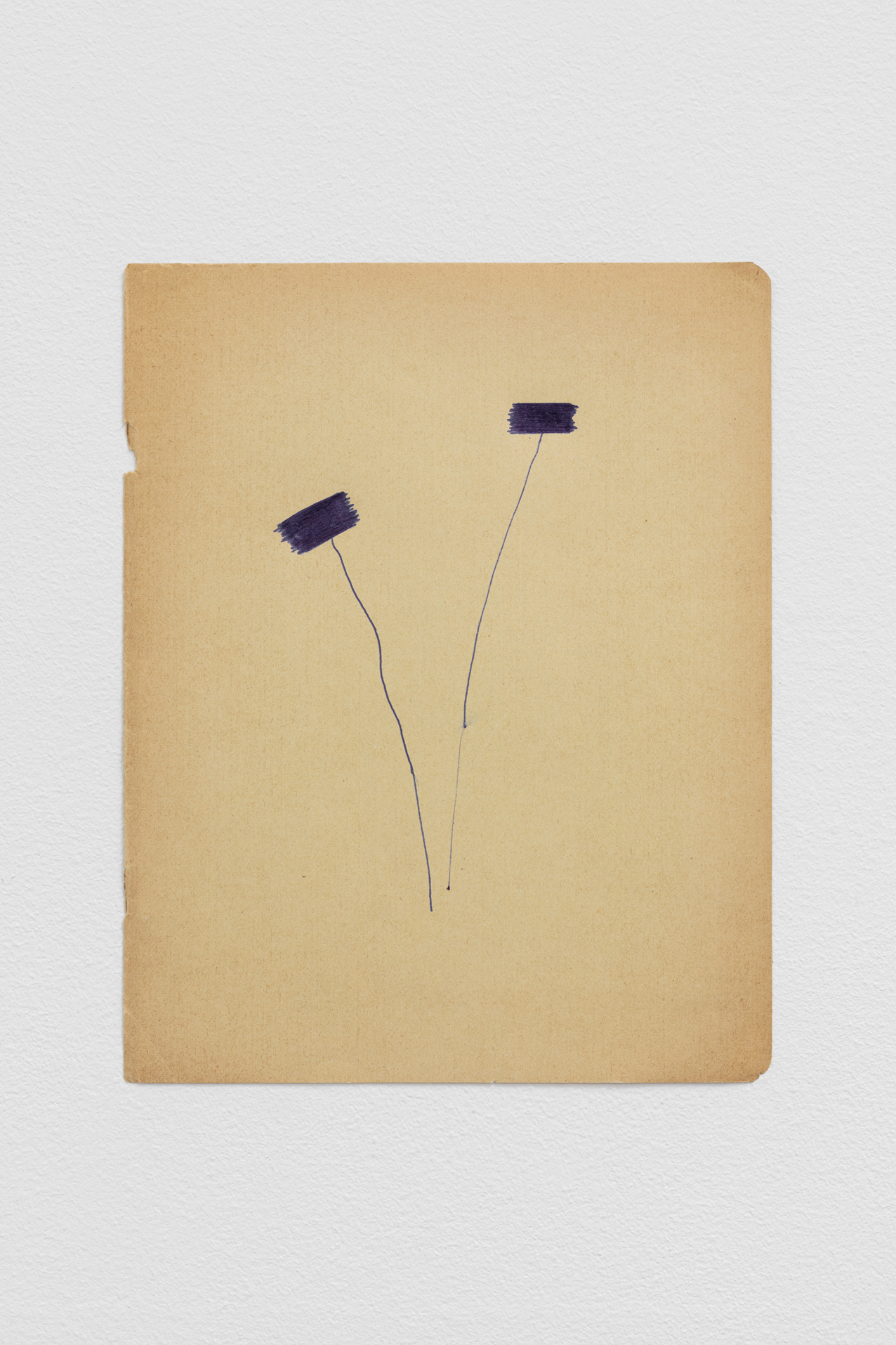 Maxime Le Bon, Flowers, 2022, ballpoint pen on paper, 16,5 x 21 cm