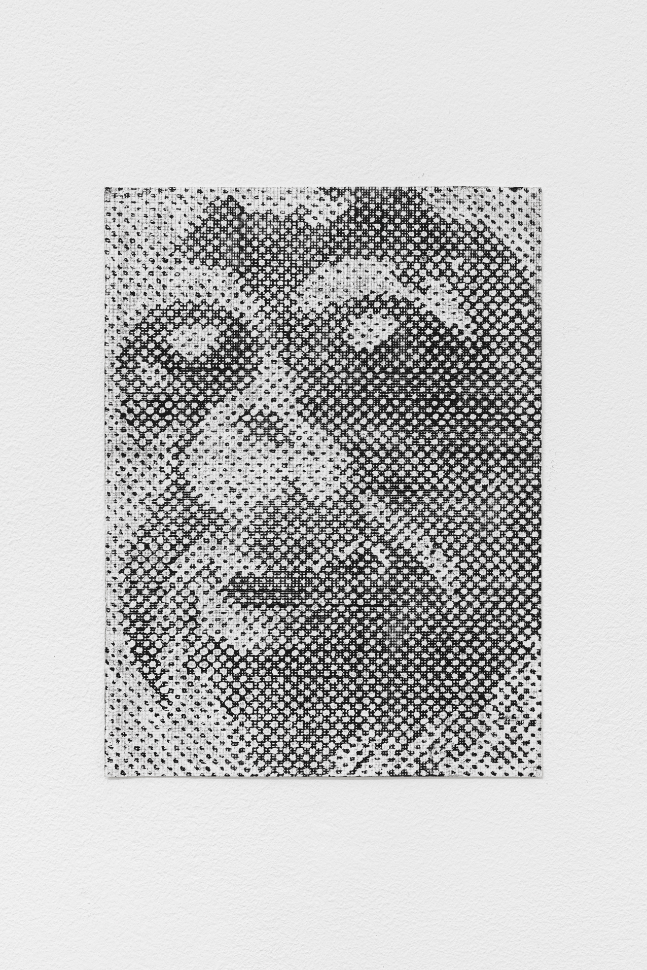 Maxime Le Bon, TchantchÃ¨s #3, 2021, oil and graphit on paper, 15 x 18 cm