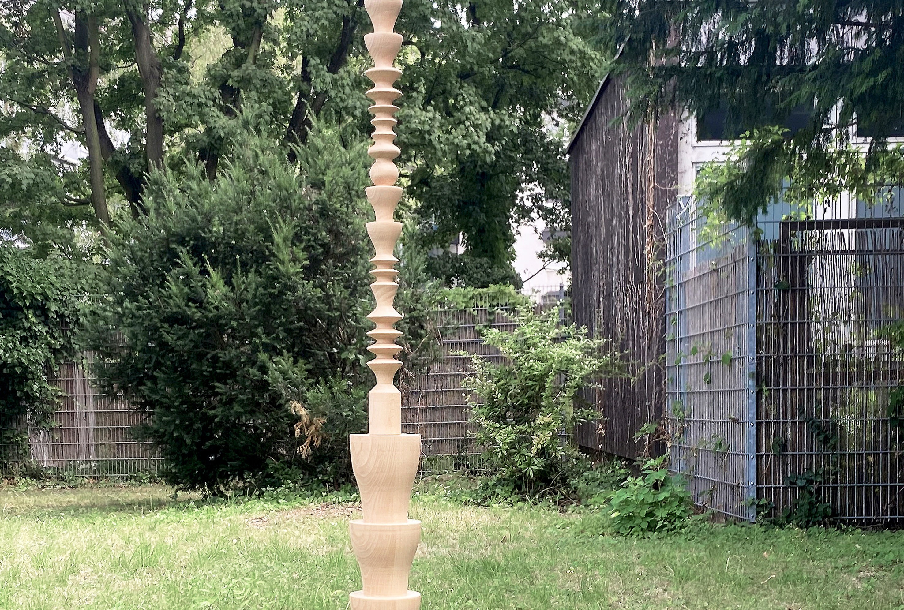 Anne-Louise Hoffmann, Fantasy #79_2 (MILF Hunter Lotus Garden), 2022, Beech, 178 x 12cm