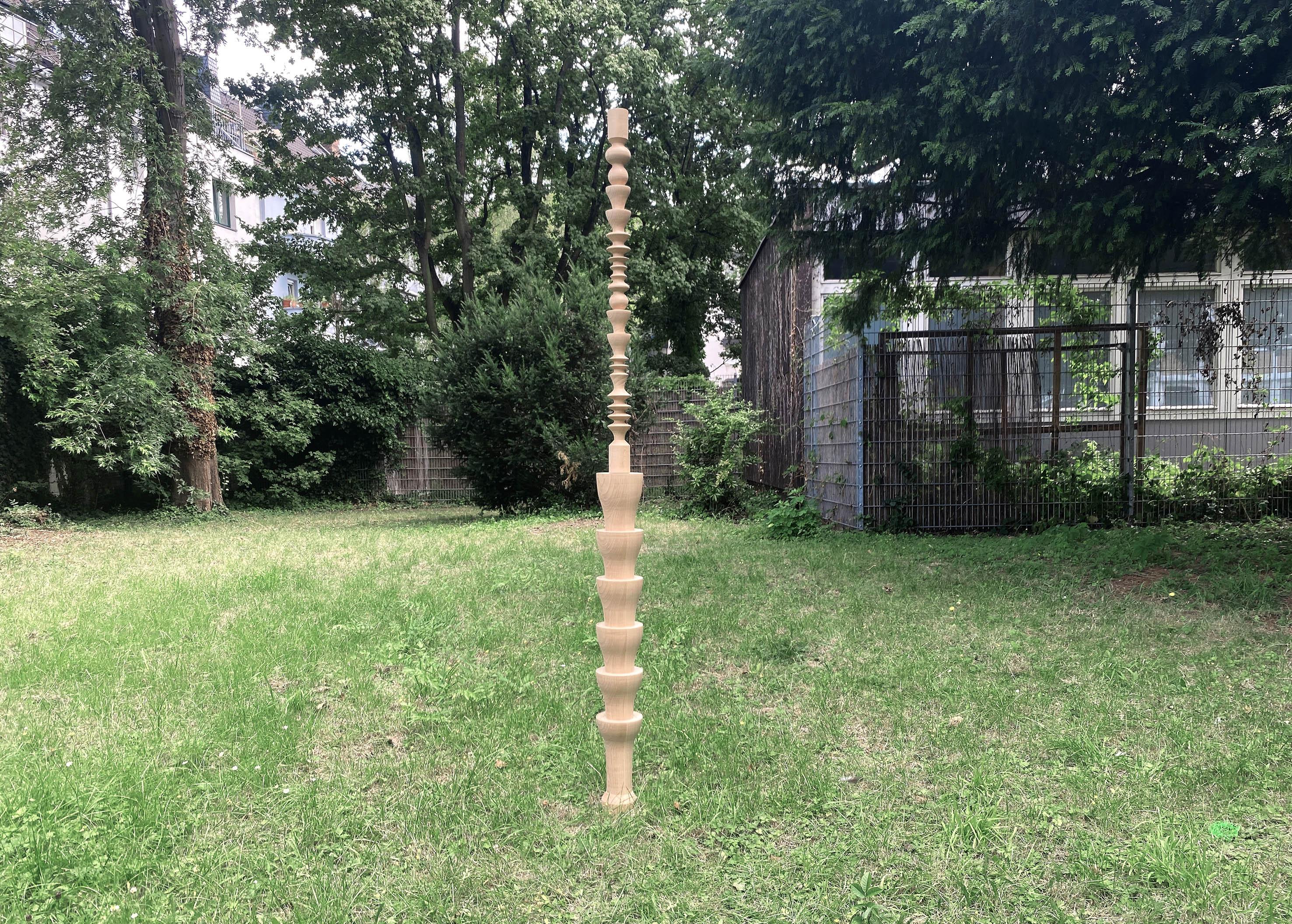 Anne-Louise Hoffmann, Fantasy #79_2 (MILF Hunter Lotus Garden), 2022, Beech, 178 x 12cm