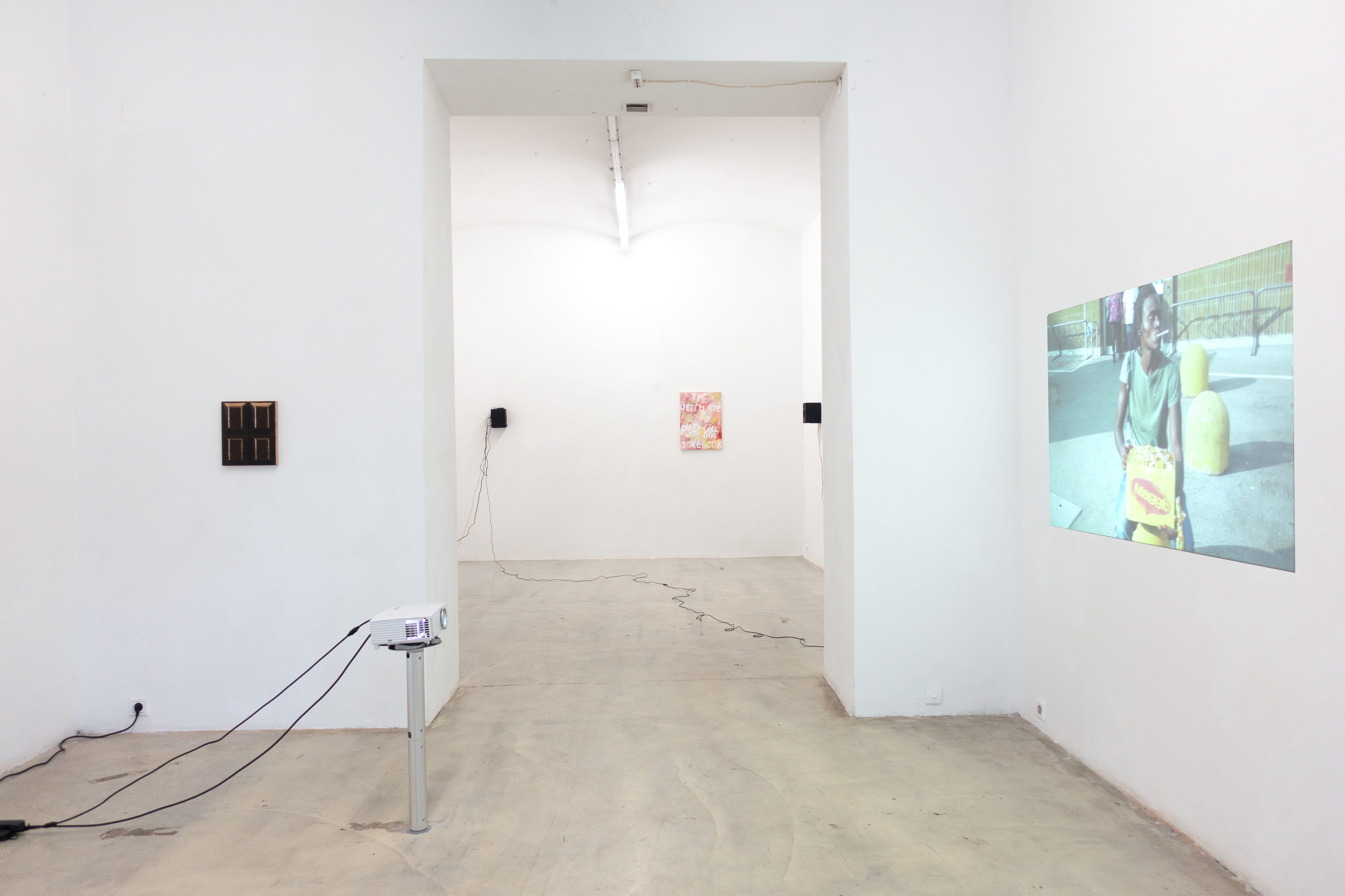 Exibition View "make room in your mouth" curated by Olamiju Fajemisin, WAF