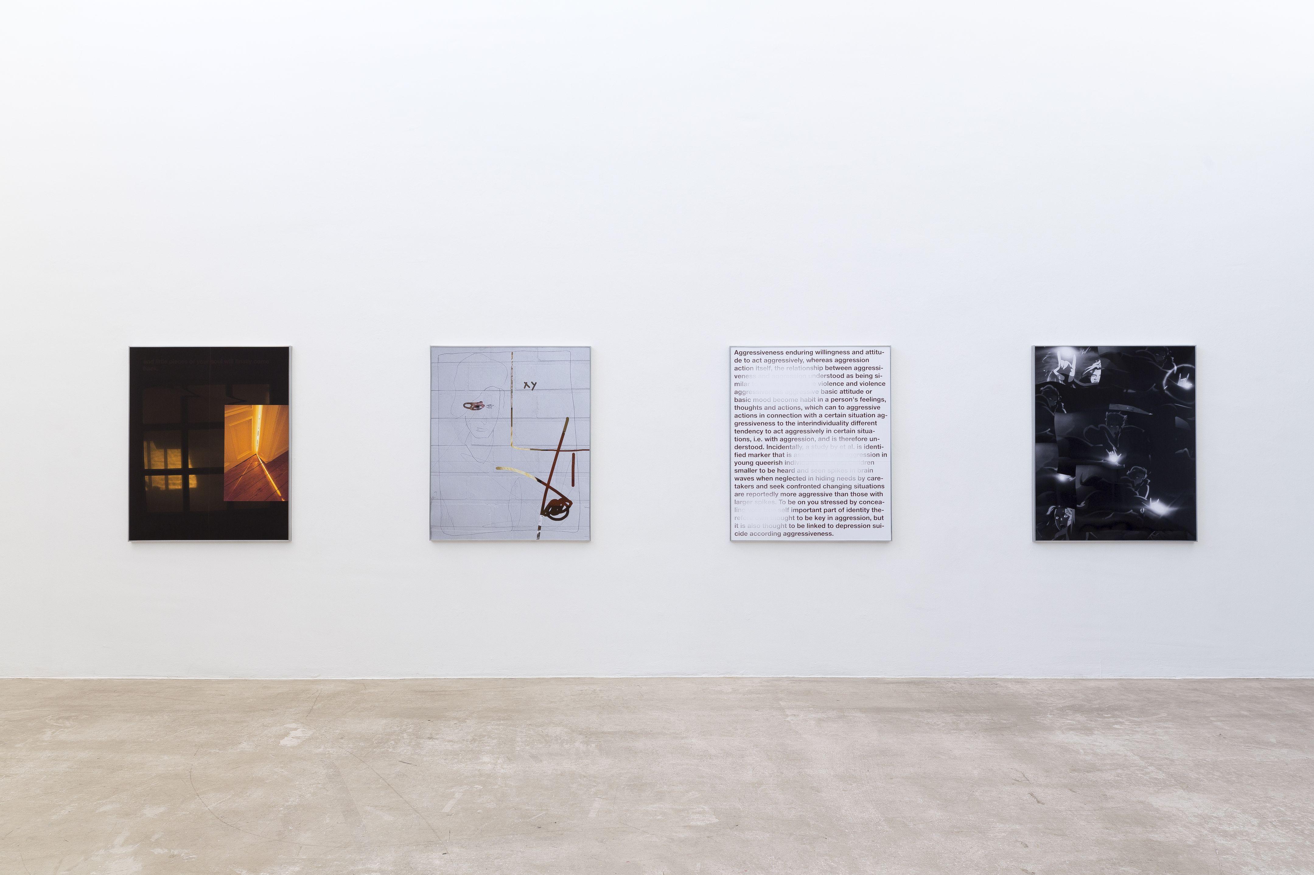 Moritz Krauth, "I Know You Might Follow" and "Pretty, Strange Man", 2022, Digital-Collage, 100 x 80 cm