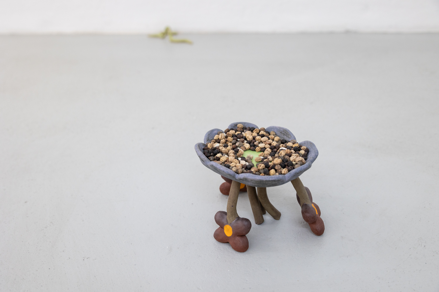 Danielle Magee Mind Fruit glazed ceramic, barley husks, lupin seeds, borage seeds, sainfoin seeds, nasturtium seeds, sunflower seeds 2022