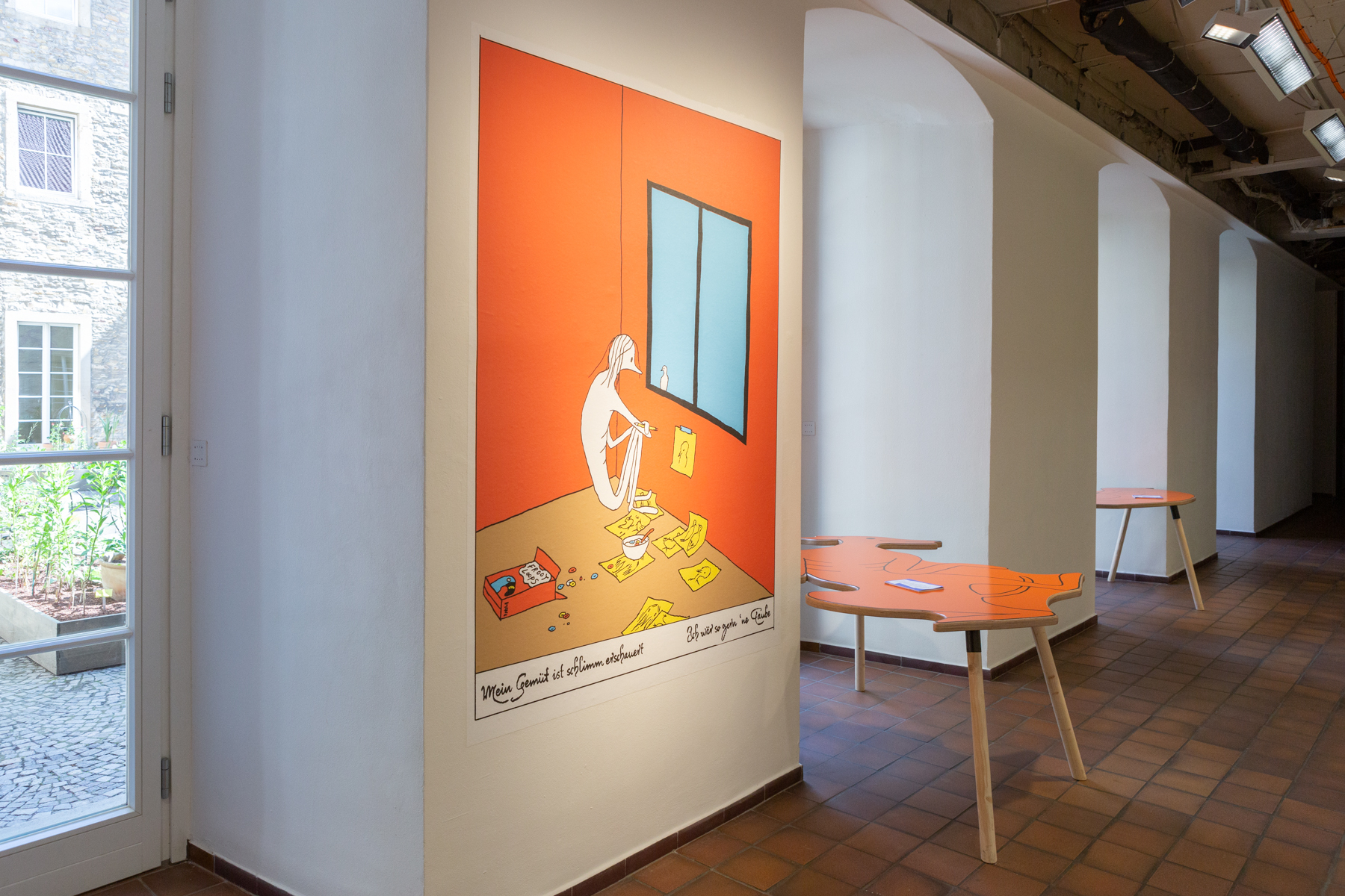 Anna Haifisch, Homi, installation view Kunsthalle Osnabrück, 2022. Photo: Lucie Marsmann