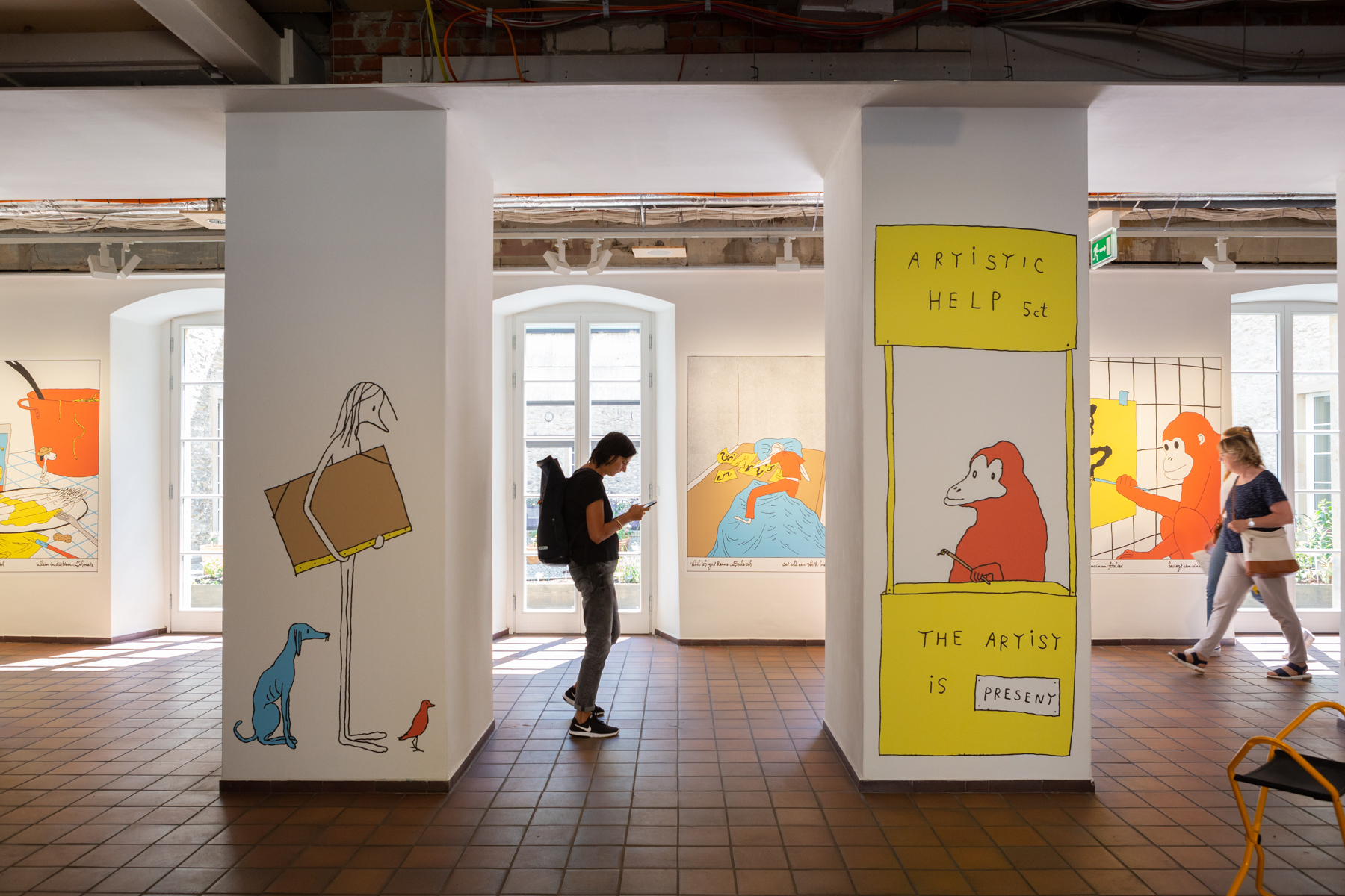 Anna Haifisch, Homi, installation view Kunsthalle Osnabrück, 2022. Photo: Lucie Marsmann