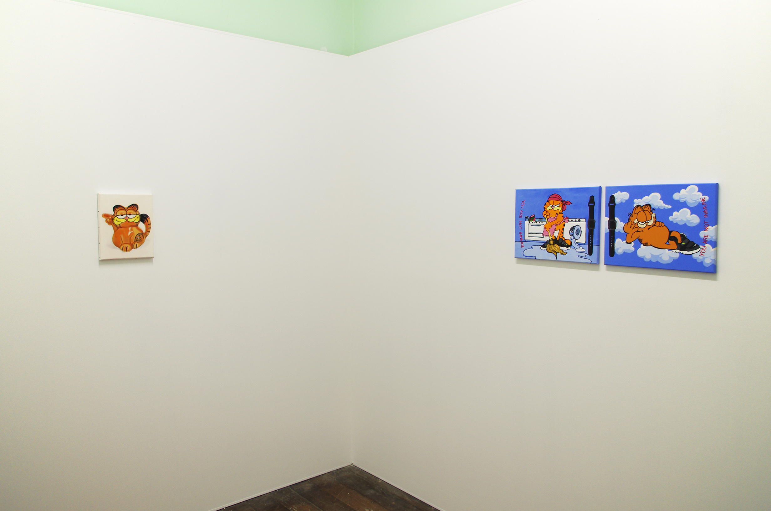 Garfield in 2D, 2022, exhibition view, Disneyland Paris, Perth