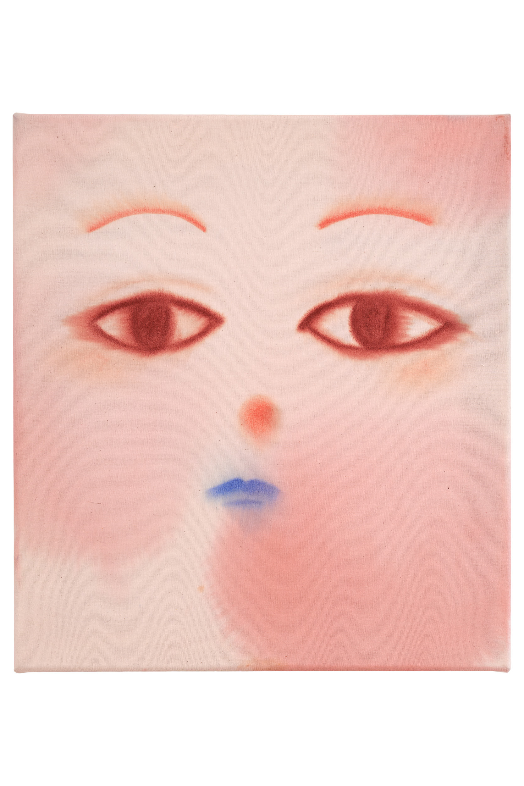 Olga Krykun, untitled (09), from the Summer Forget-me-nots / Літні незабудки series, 45 x 40 cm, mixed media on canvas. Photo: Bartosz Zalewski