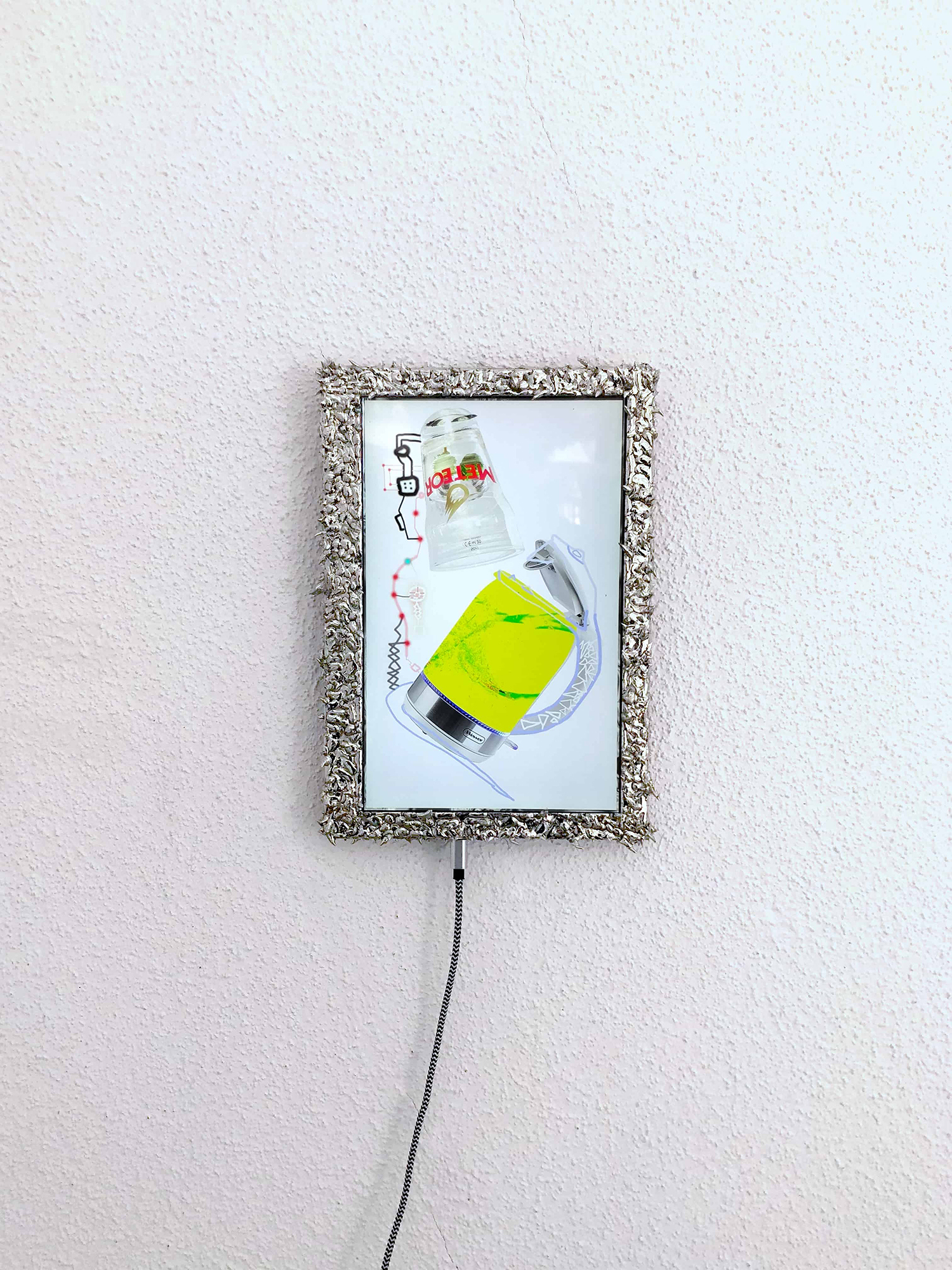 Bronco Wewer, MACHINE FOUS DU NORD, 2022, phygital with tin-frame